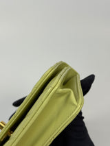 Chanel Wallet On Chain In Green Lambskin With GHW