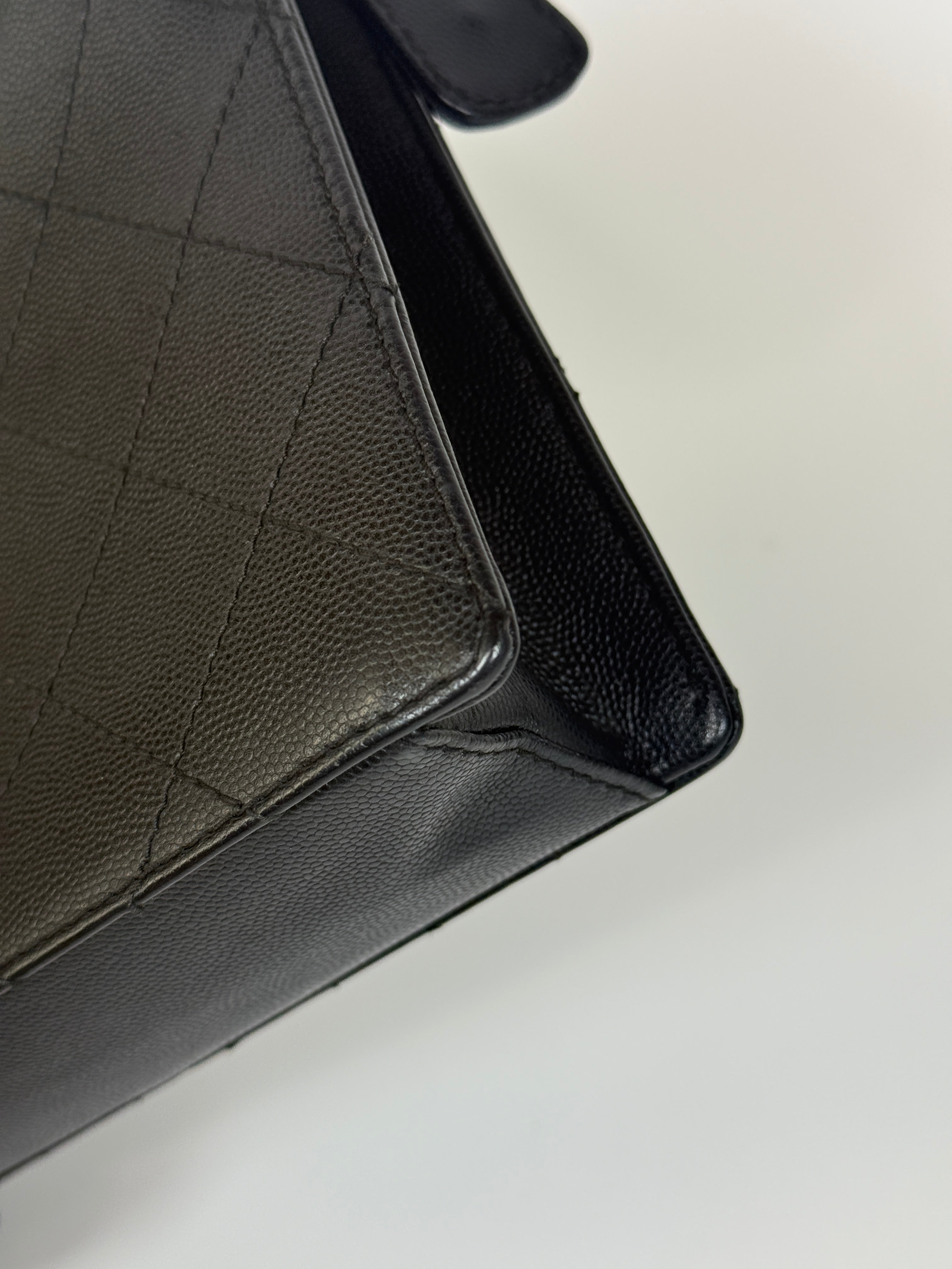 Authentic and preloved Chanel Vintage Micro Black Caviar Tote Bag With 24kt old hardware. 100% Authenticity guarantee