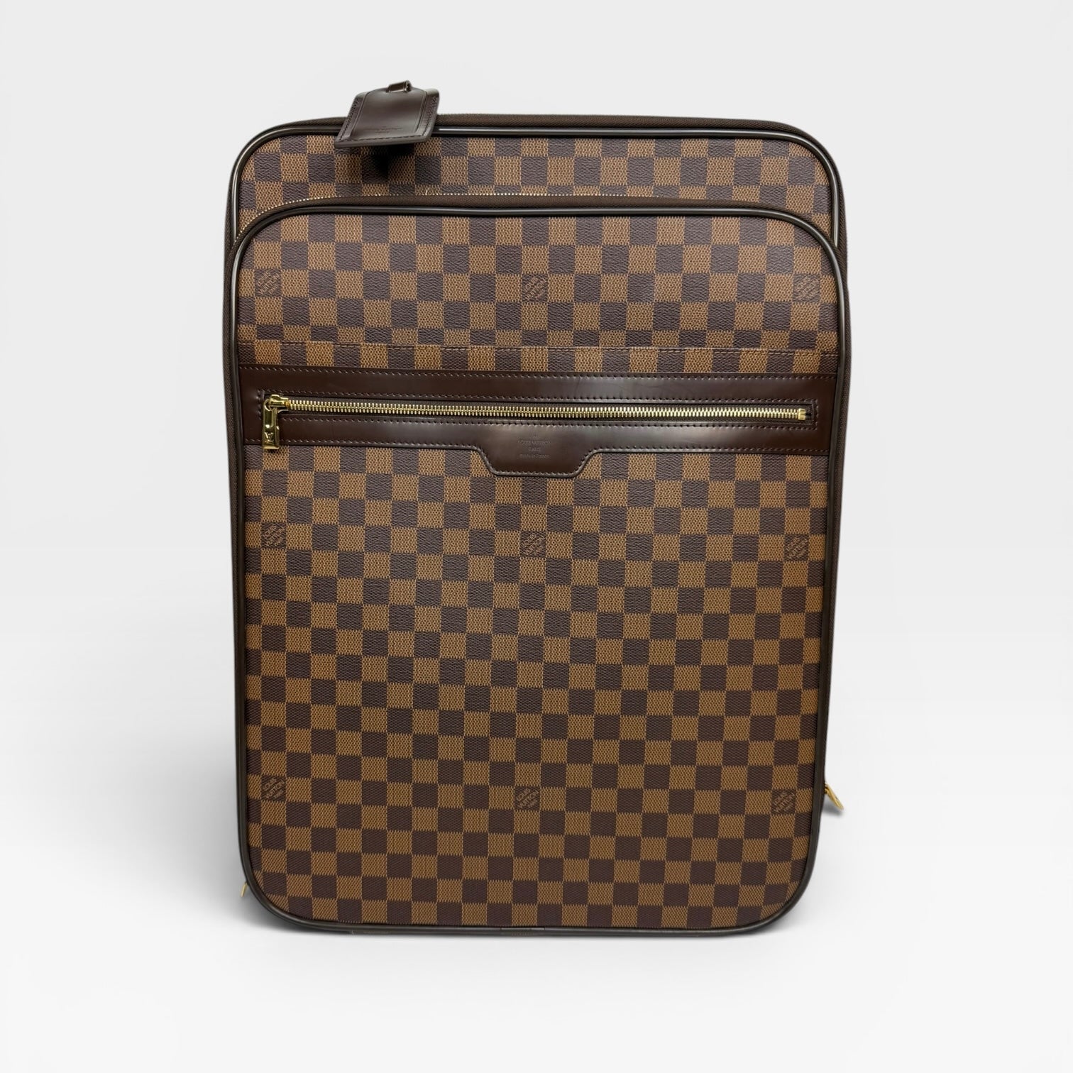 Louis Vuitton Pégase Suitcase In Damier Ebene With Gold Hardware. Authentic and preloved in excellent condition.