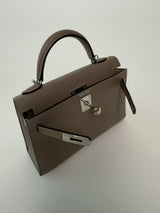 Hermés Mini Kelly Gris Asphalt In Epsom Leather With PHW
