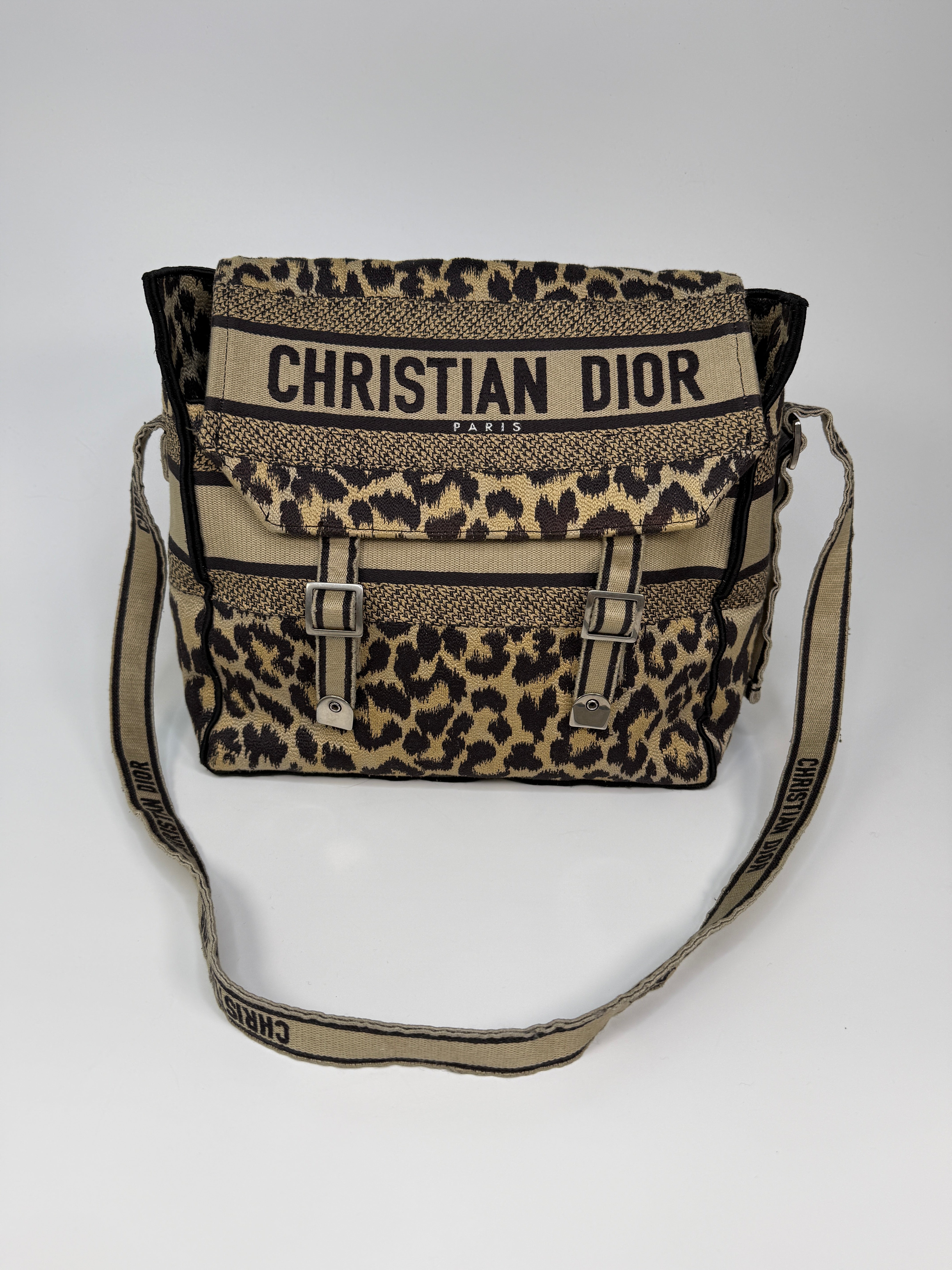 Christian Dior Camp Dior Bag In Leopard