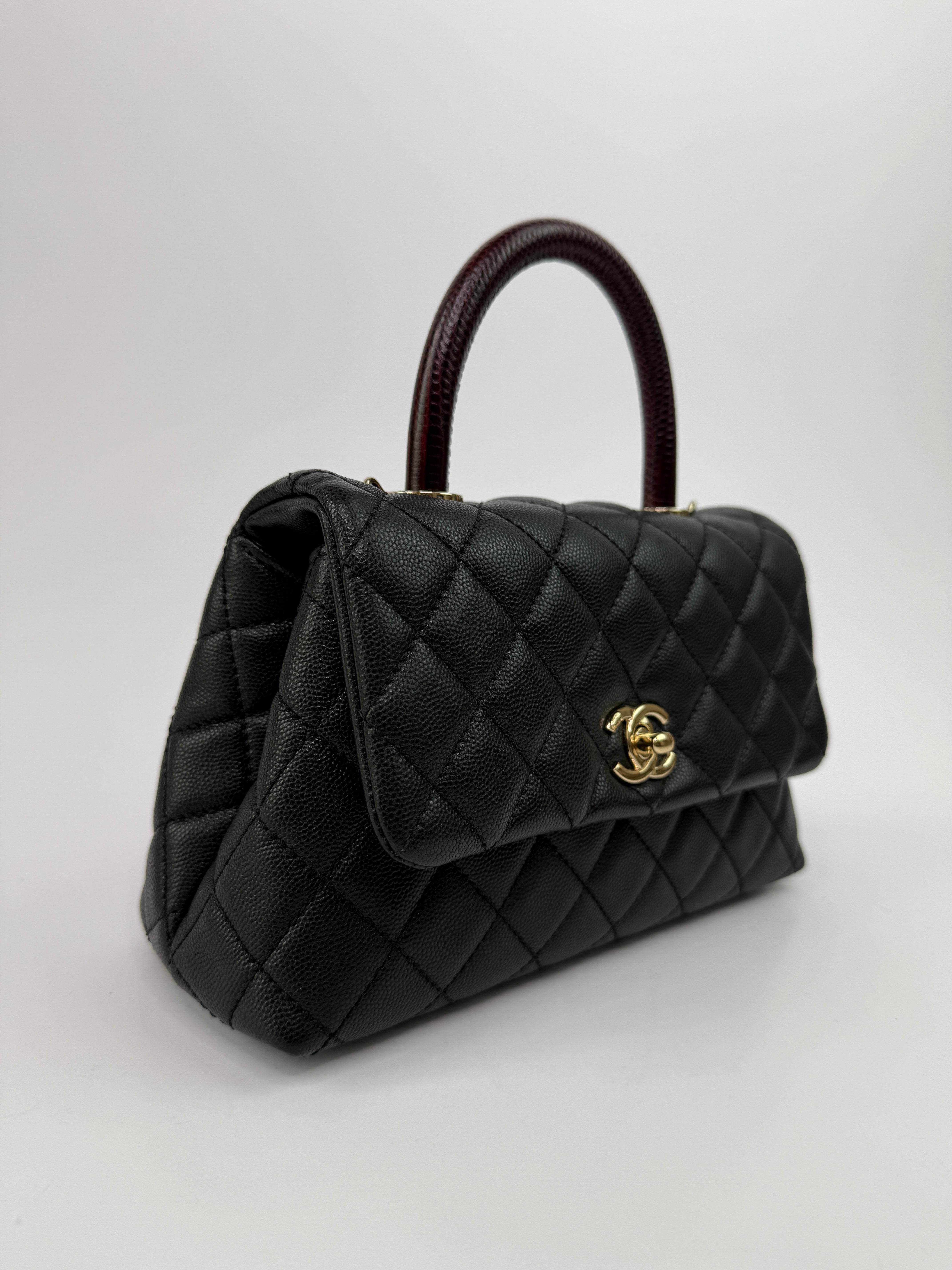 Chanel Small Coco In Black Caviar Leather With Gold Hardware
Pre Loved & Authentic