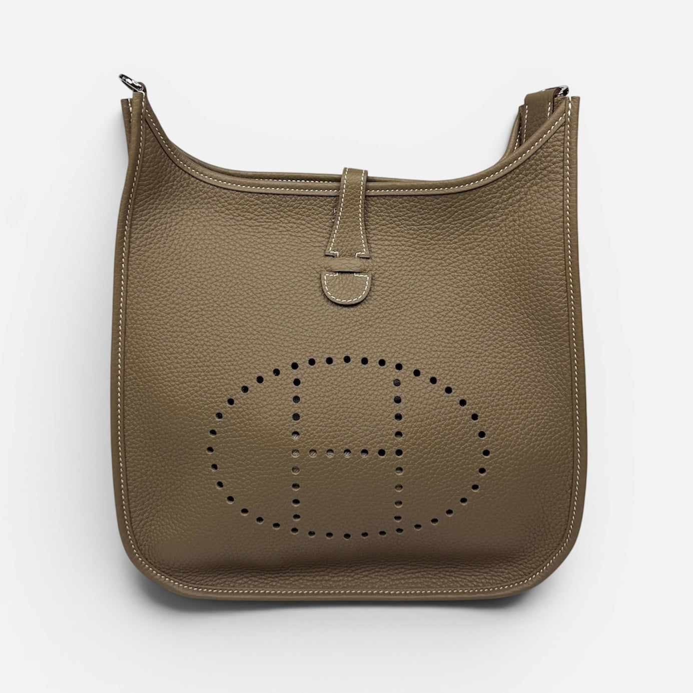 Hermès Evelyne 29 In Etoupe Clemence Leather With PHW