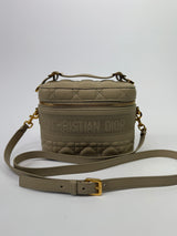 Christian Dior Cannage Lambskin Small Dior Vanity Case