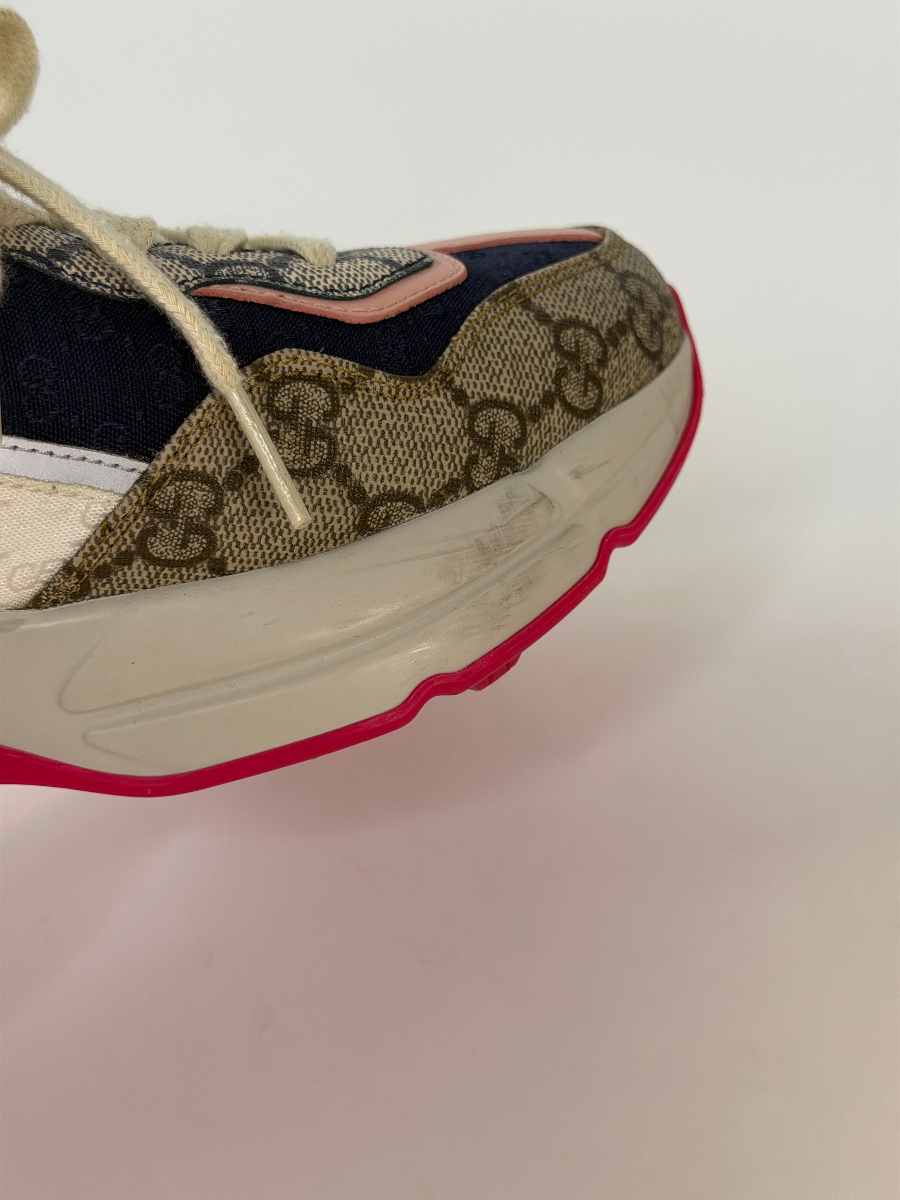 Gucci GG Multi Colour Trainers (Size 36/UK 3) 100% authentic and preloved in excellent condition