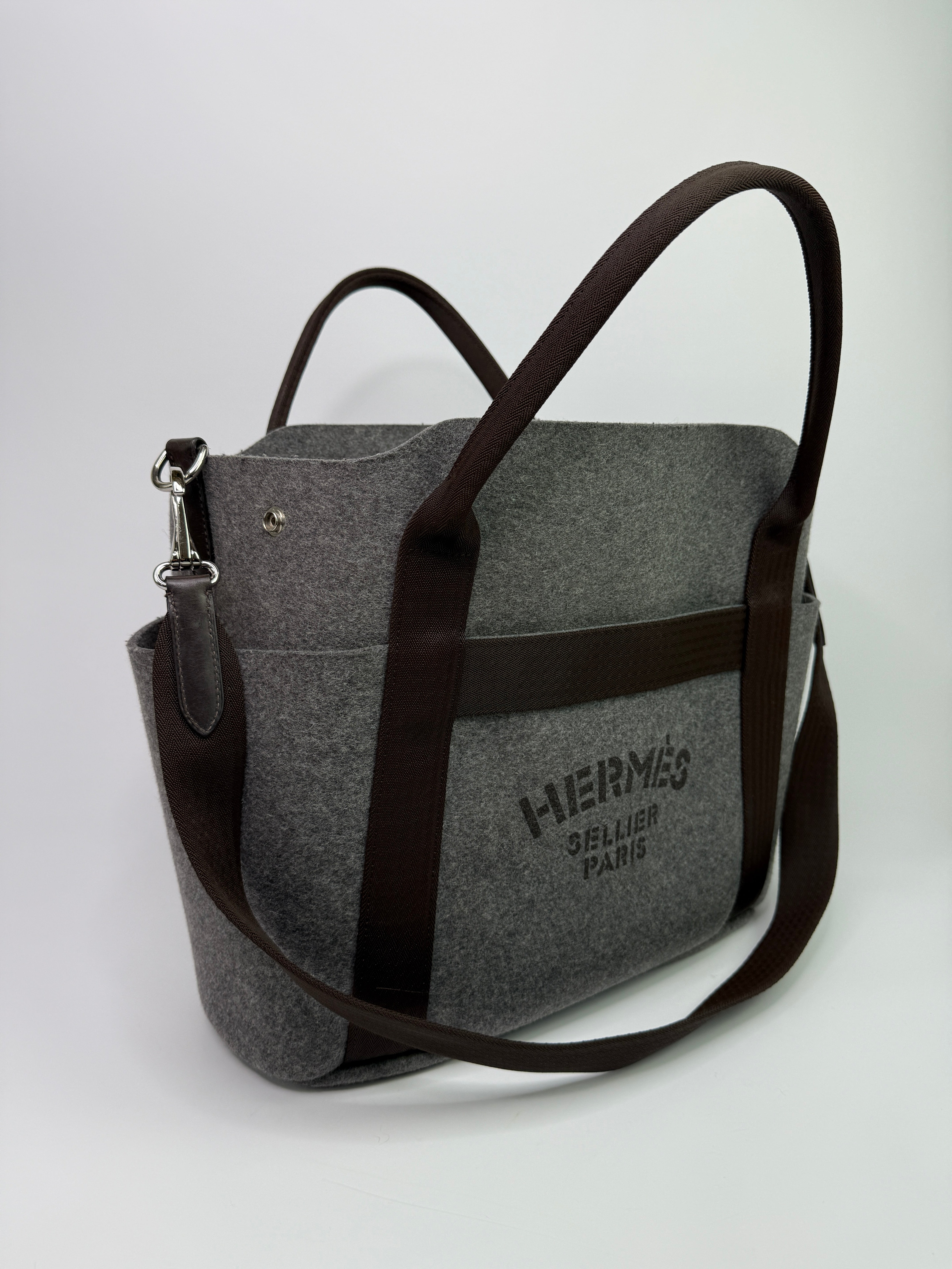 Authentic Pre Loved Hermès Acier Grooming Bag Excellent Condition