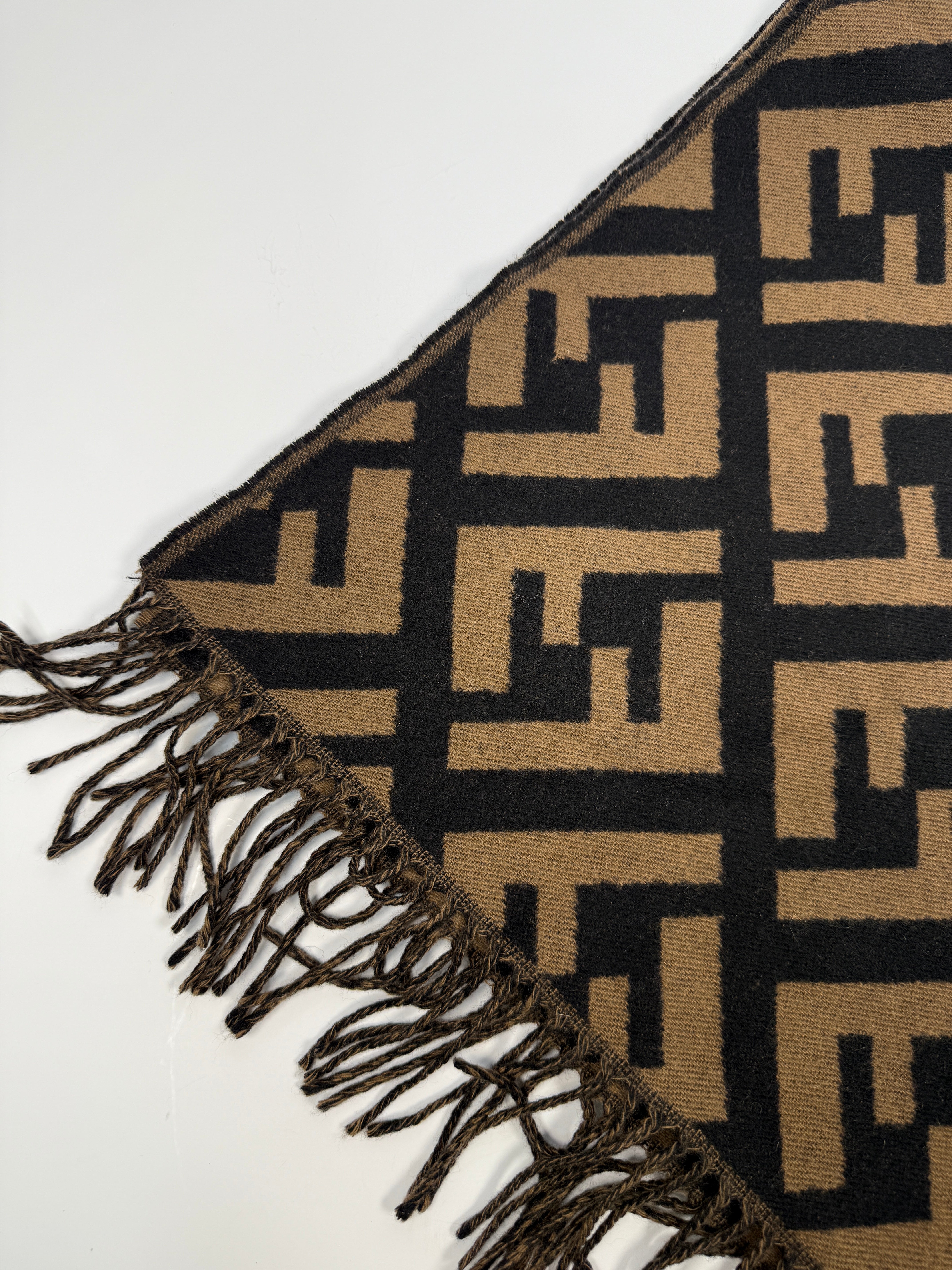 Fendi FF Brown/Black Scarf