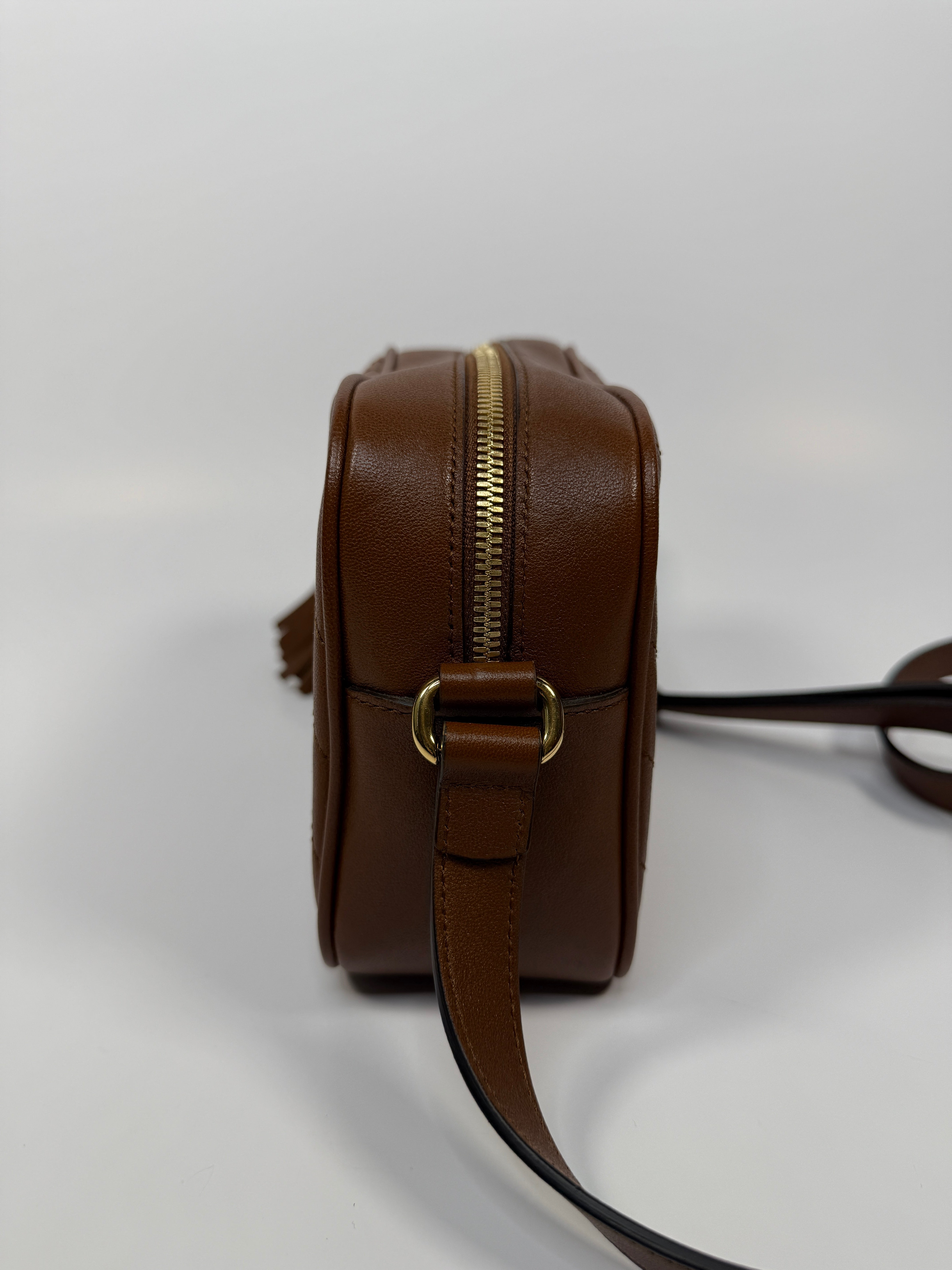 Gucci Soho Disco Crossbody Bag In Brown Leather