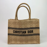 Christian Dior Medium Raffia Cannage Book Tote
