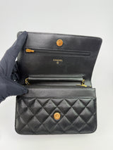 Chanel Wallet On Chain Black Caviar Leather With GHW