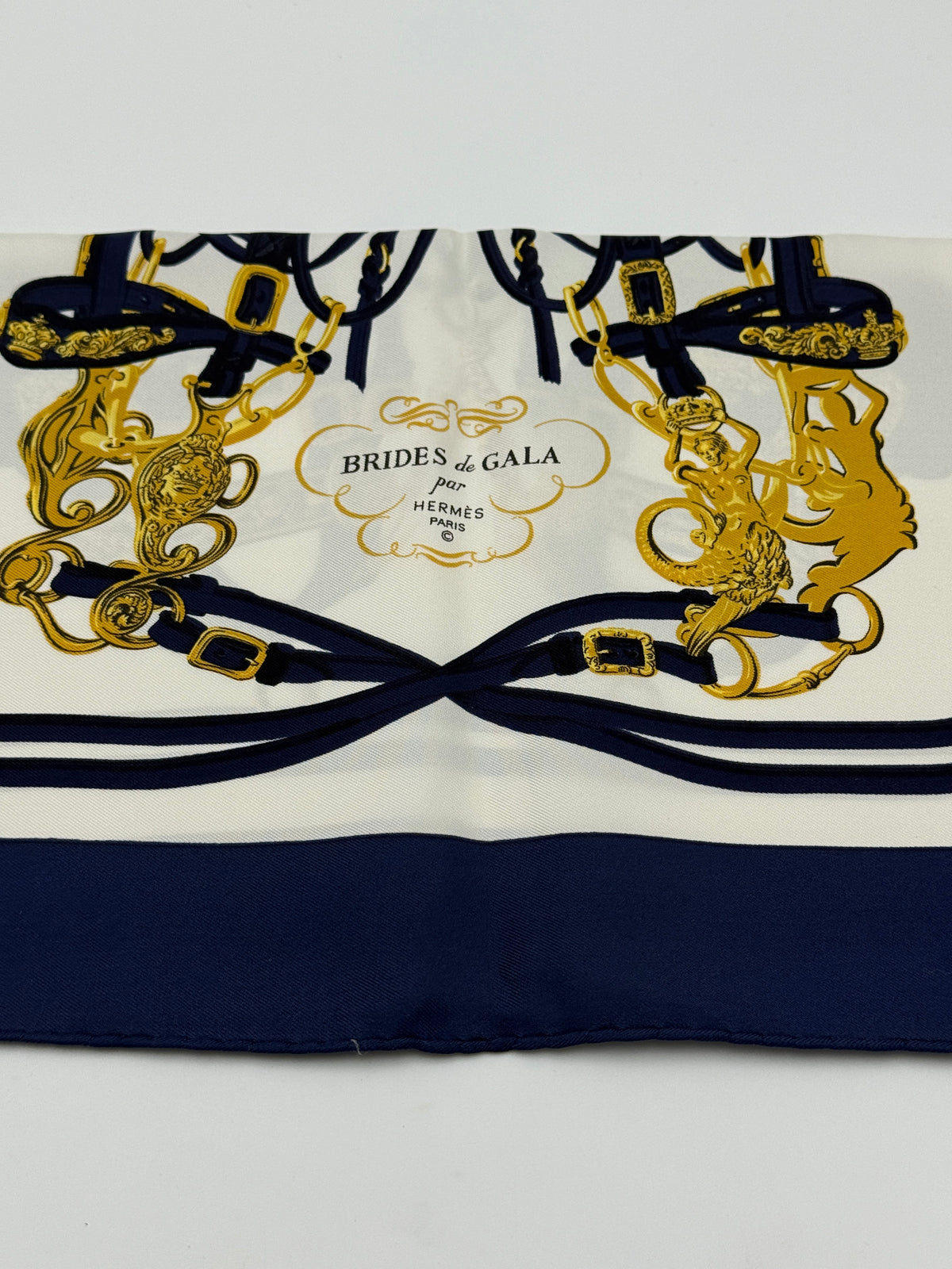 Hermès Brides De Gala Carre 90 Silk Scarf. 100% authentic and preloved in excellent condition