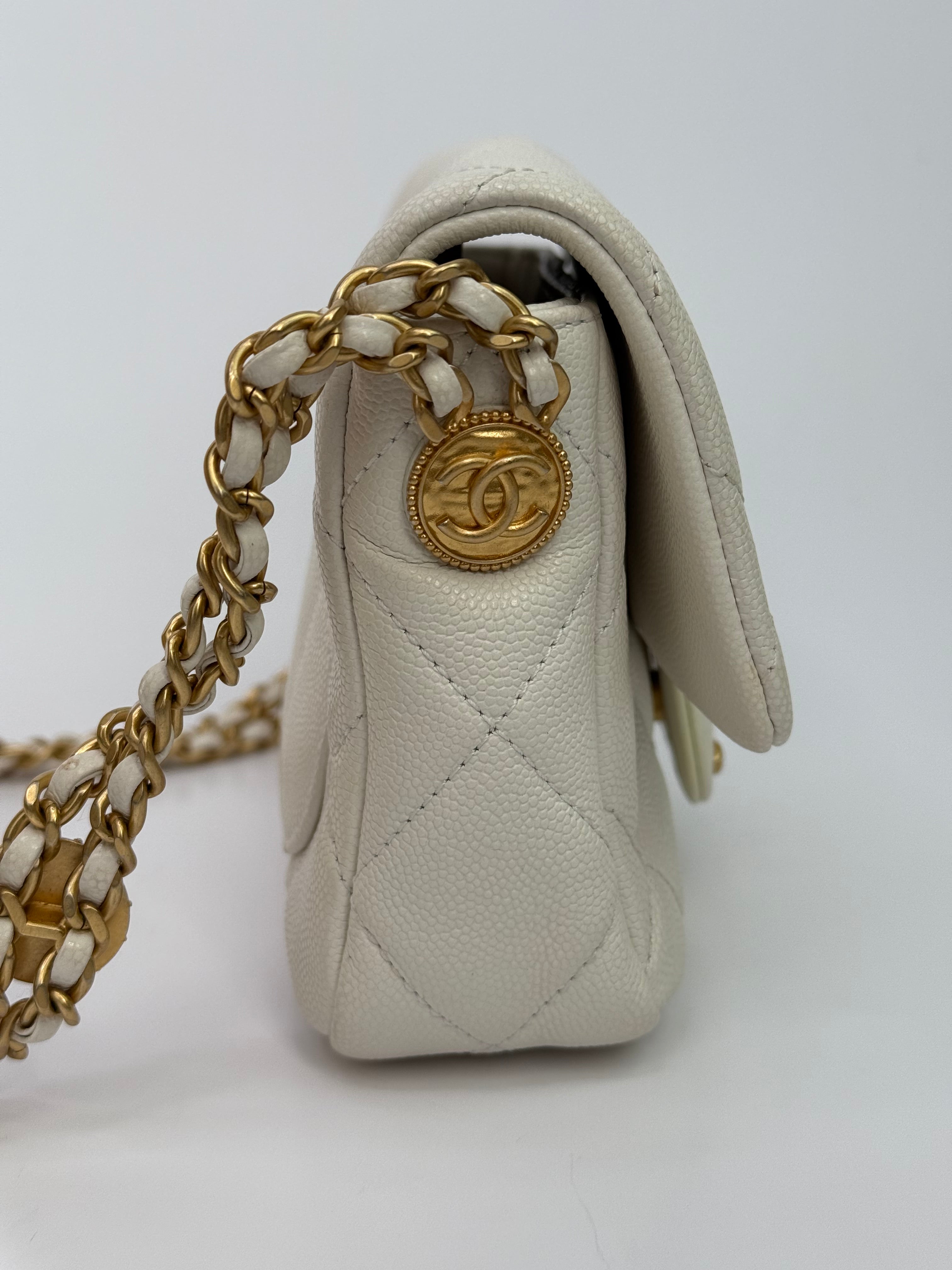 Chanel Seasonal Mini Flap Bag Medallion GHW