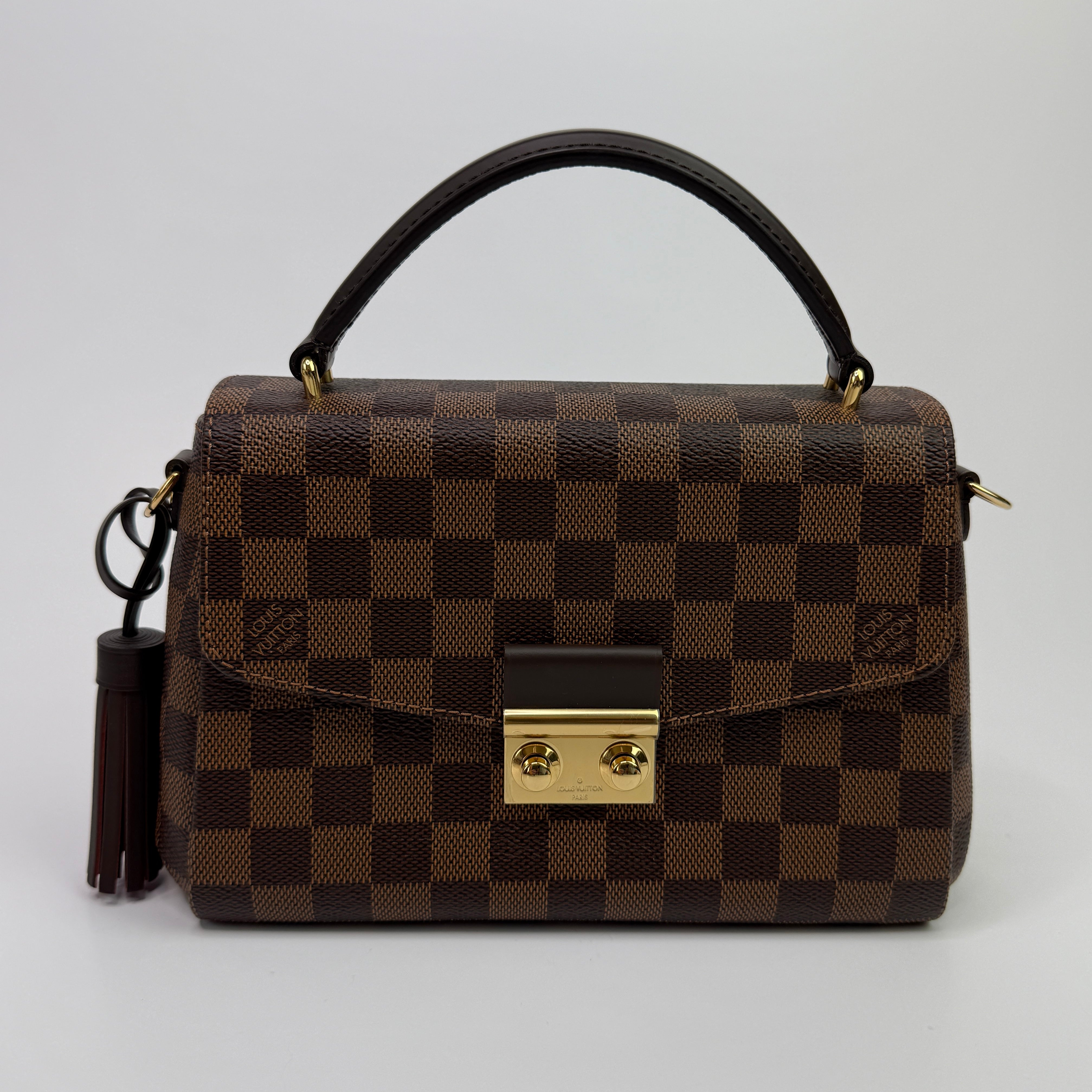 Louis Vuitton Damier Ebene Canvas Croisette Bag