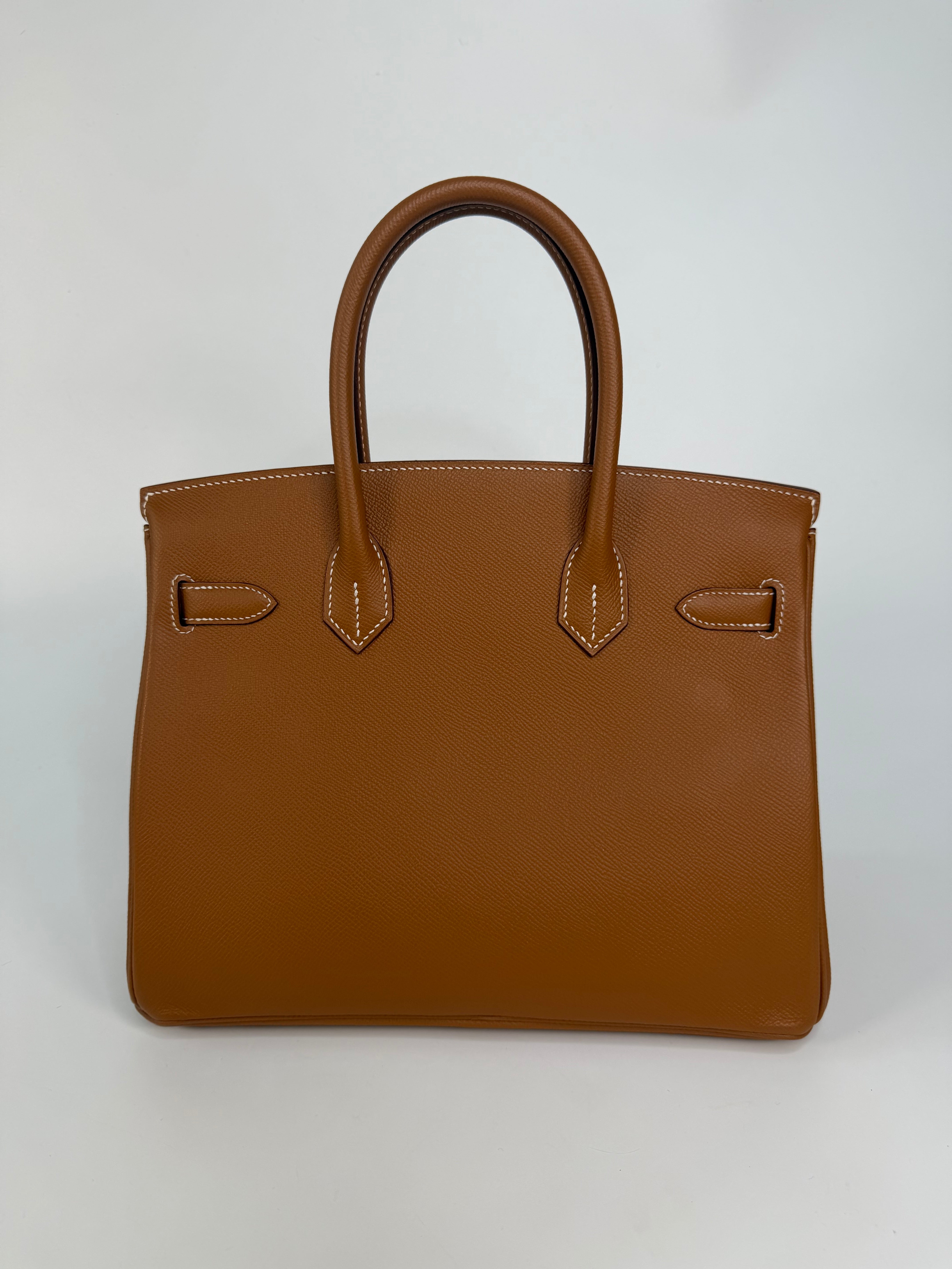 Hermès Birkin 30 In Gold Epsom Leather With Gold Hardware. Authentic and preloved in excellent condition.