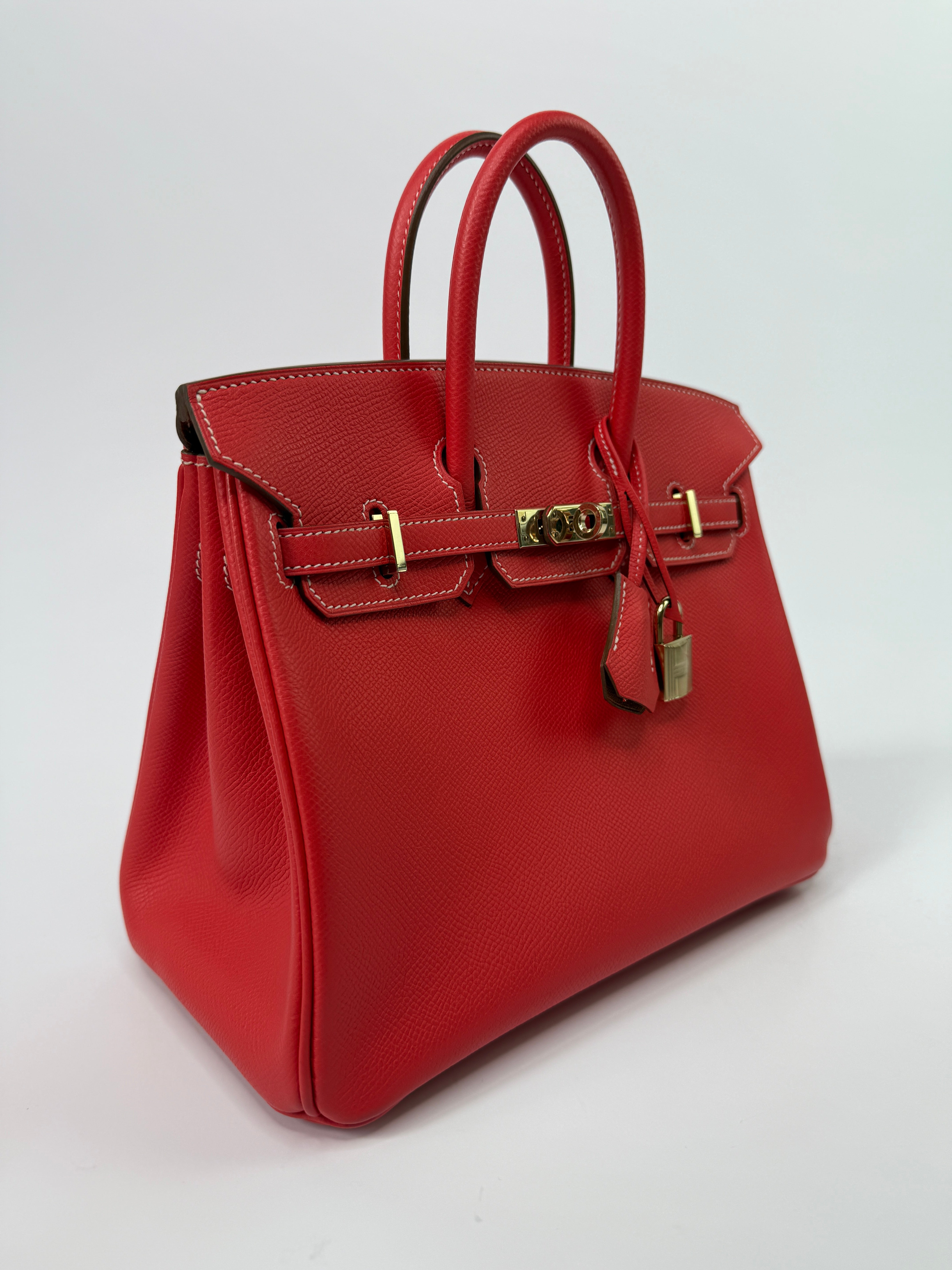 Authentic Pre Loved Hermès Birkin 25 In Candy Rose Jaipur Epsom With Permabrass Hardware Excellent Condition