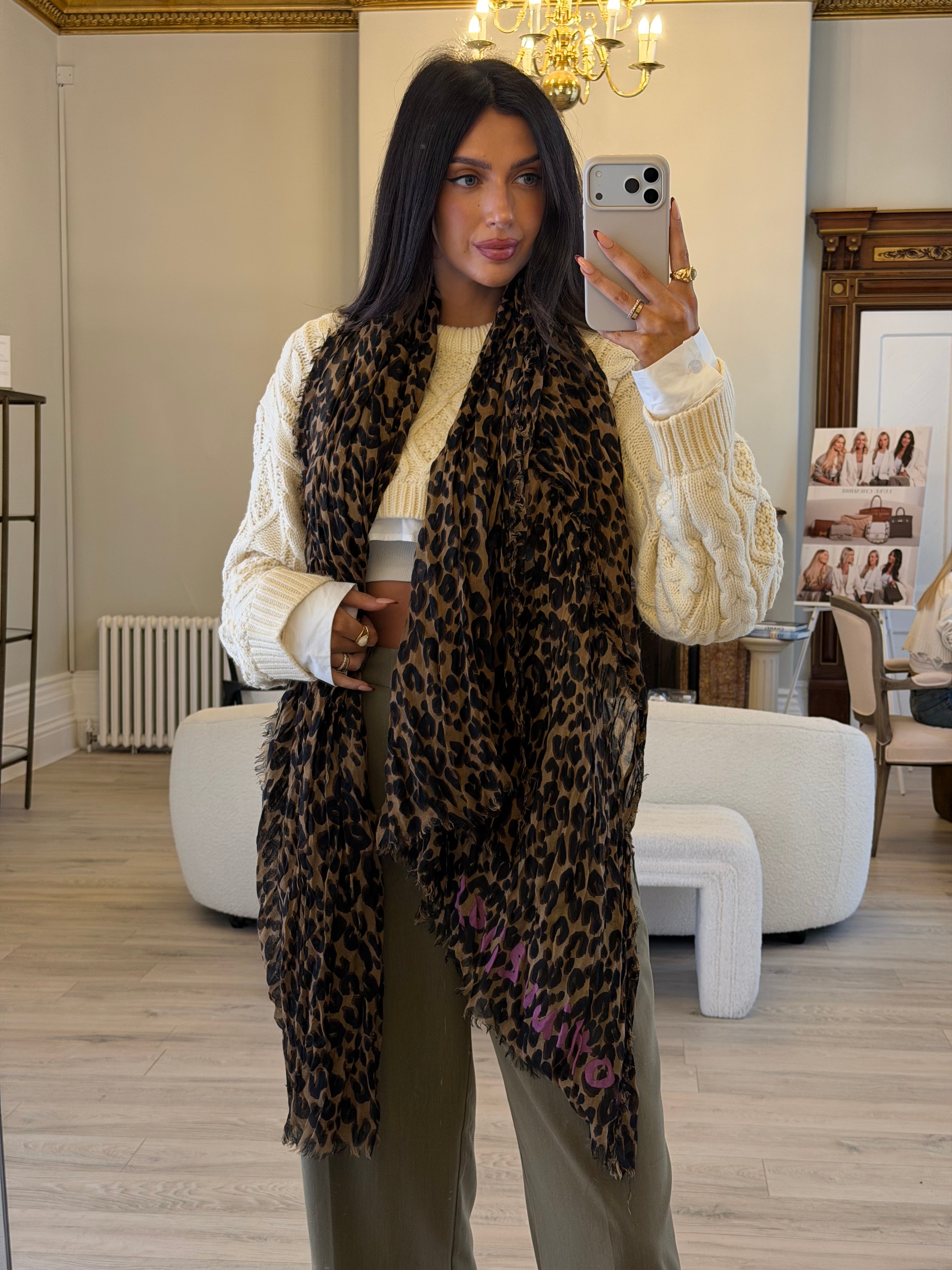 Louis Vuitton Leopard Stole