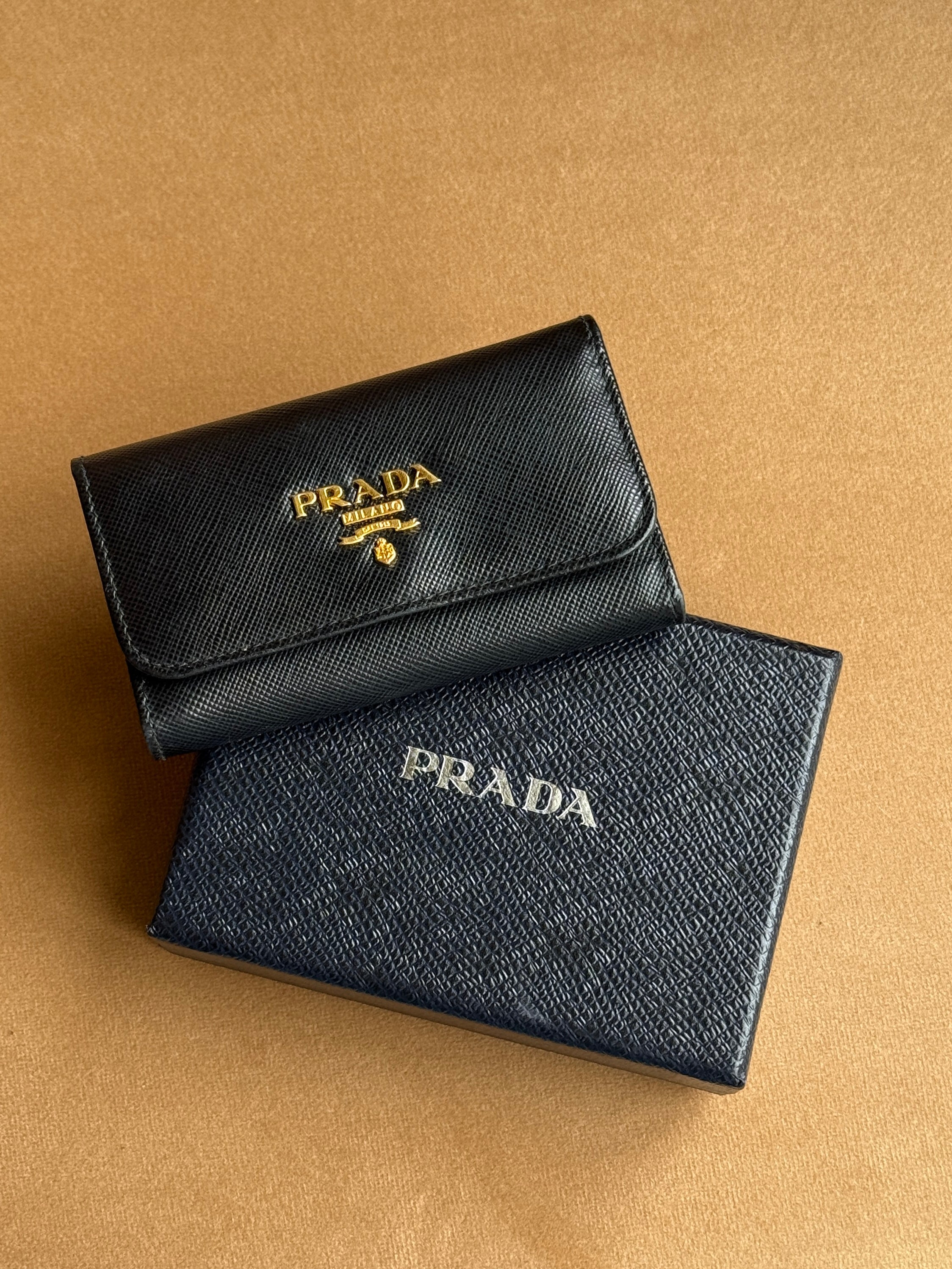 Prada Saffiano Leather Keychain