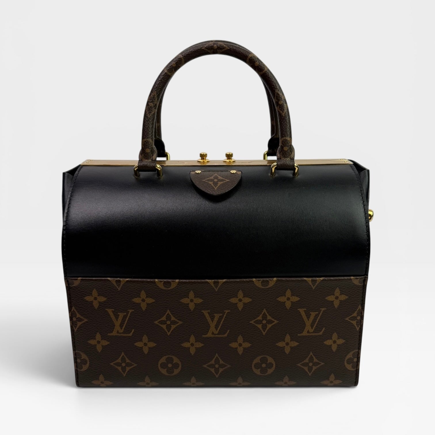 Louis Vuitton Speedy Doctor 25 Black/Monogram With Gold Hardware