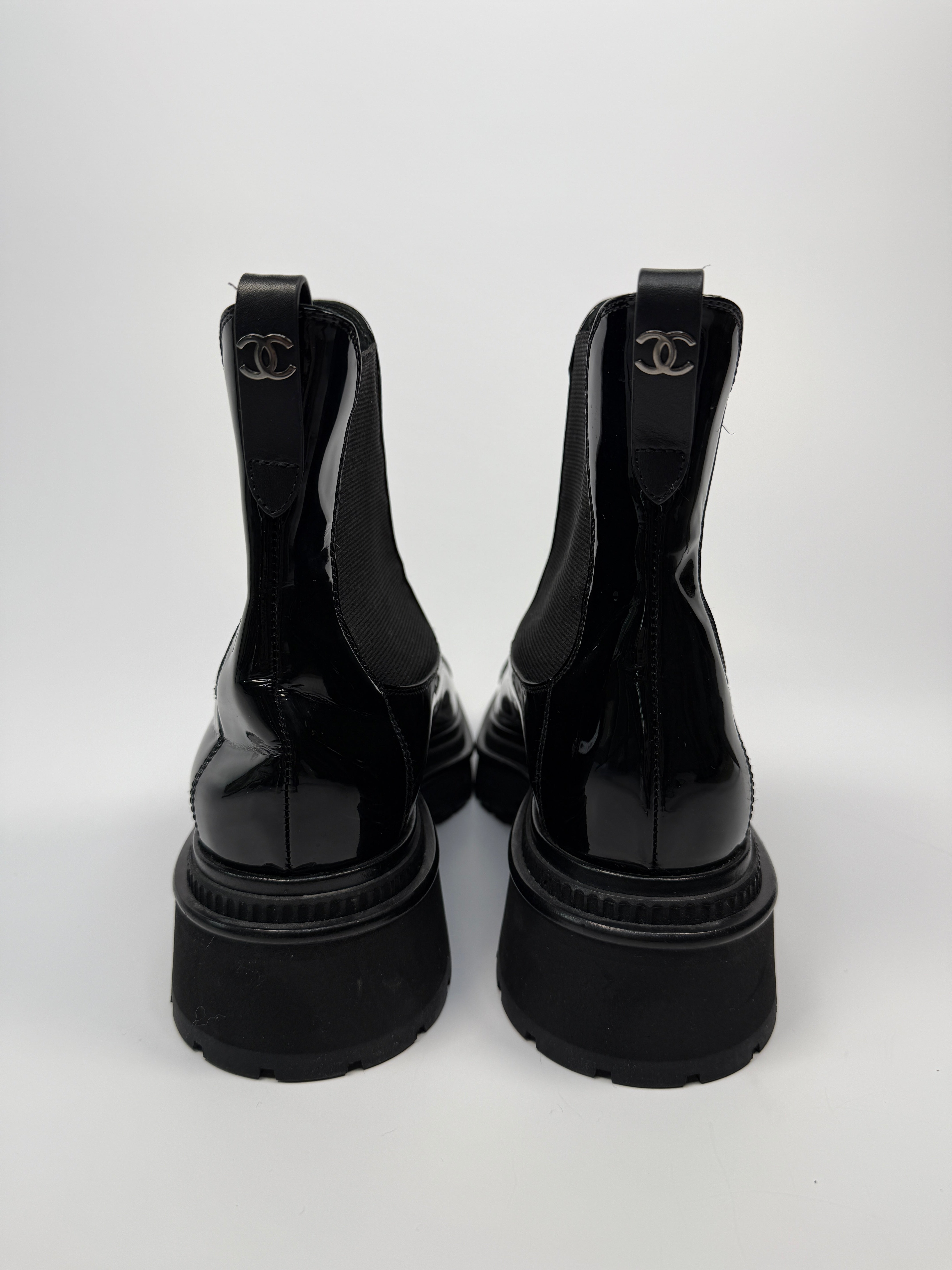 Chanel CC Ankle Boots (Size 40/UK7)