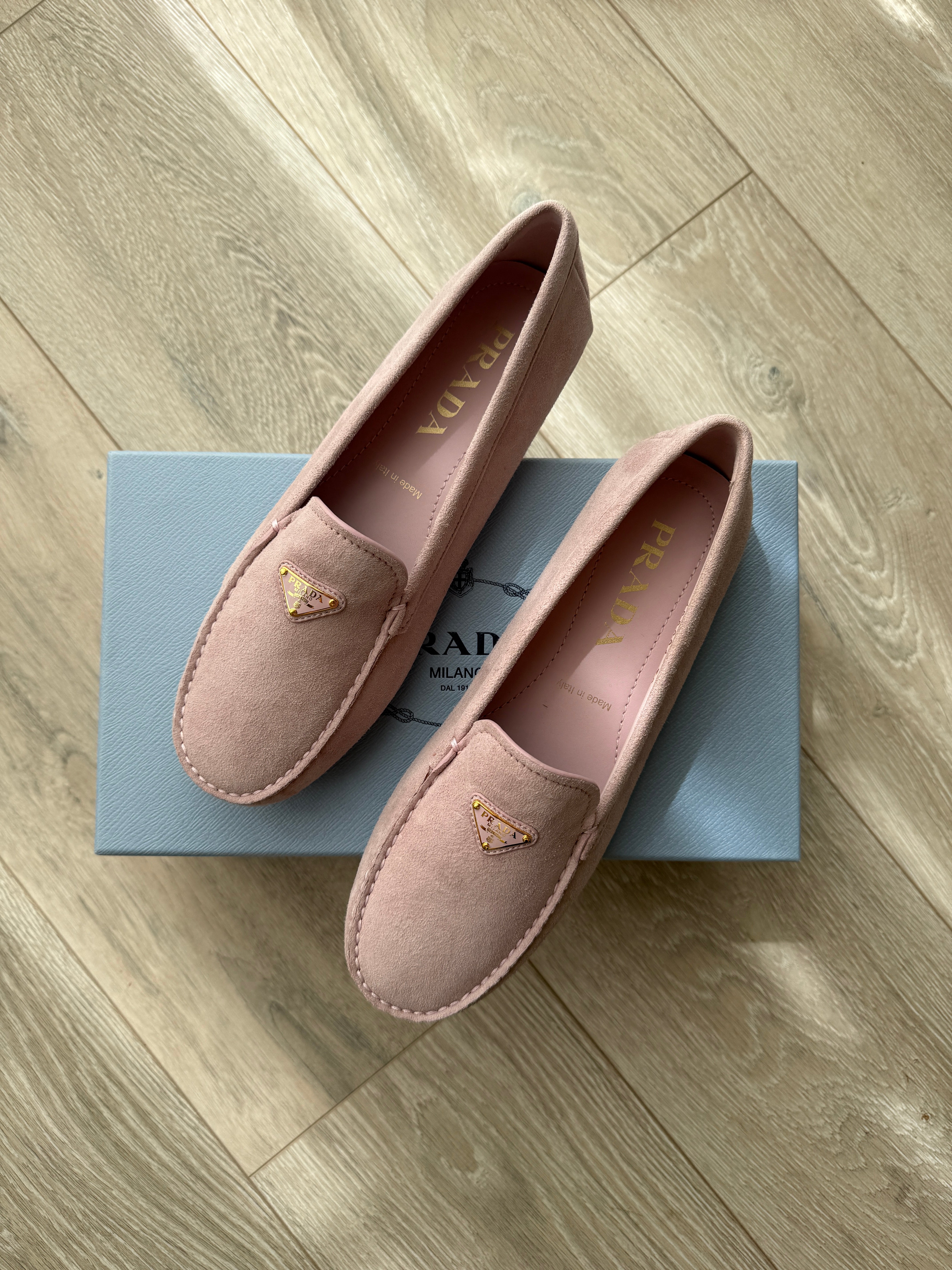 Prada Logo Loafers (Size 38/UK5)