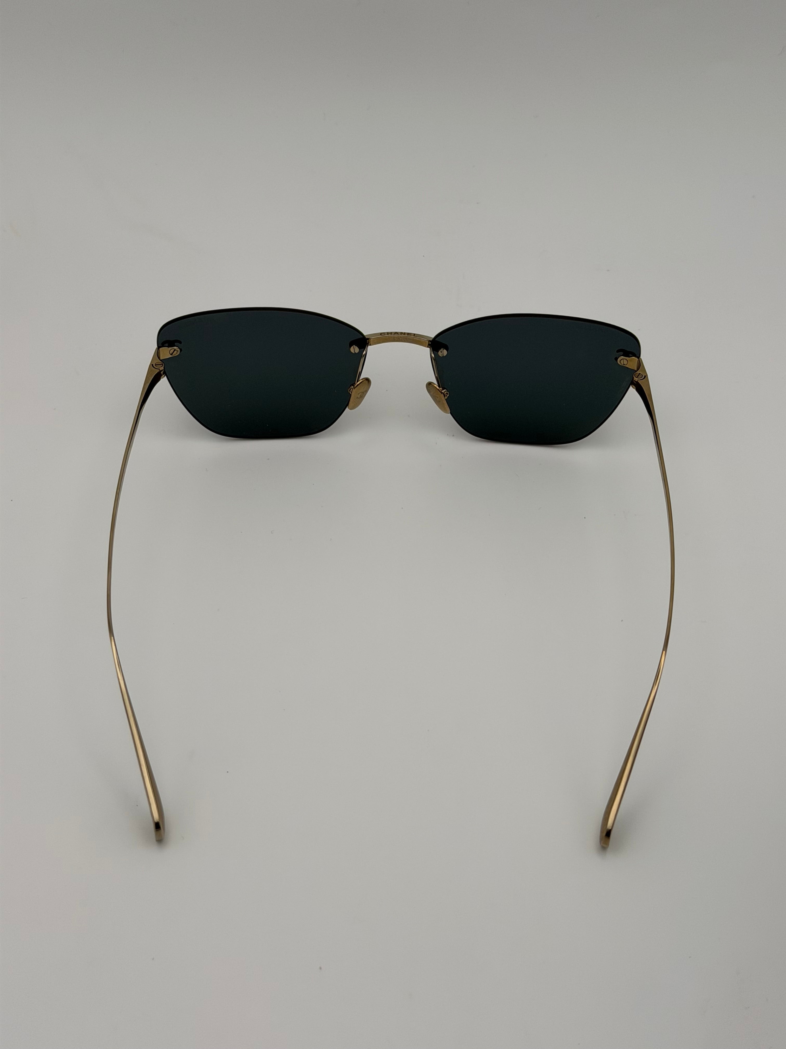 Chanel Sunglasses grey gradient. Authentic and preloved in excellent condition