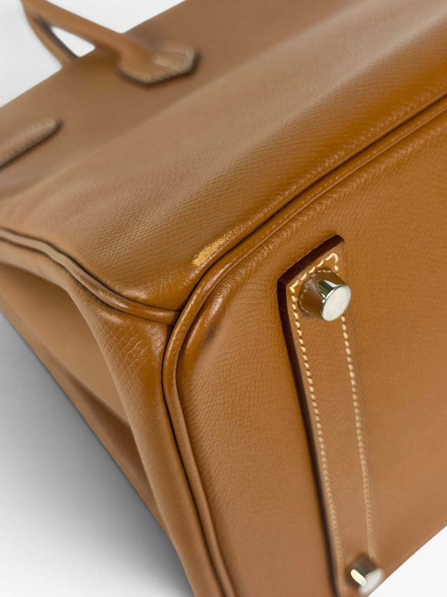 Hermès Birkin 35 In Gold Epsom Leather With Palladium Hardware