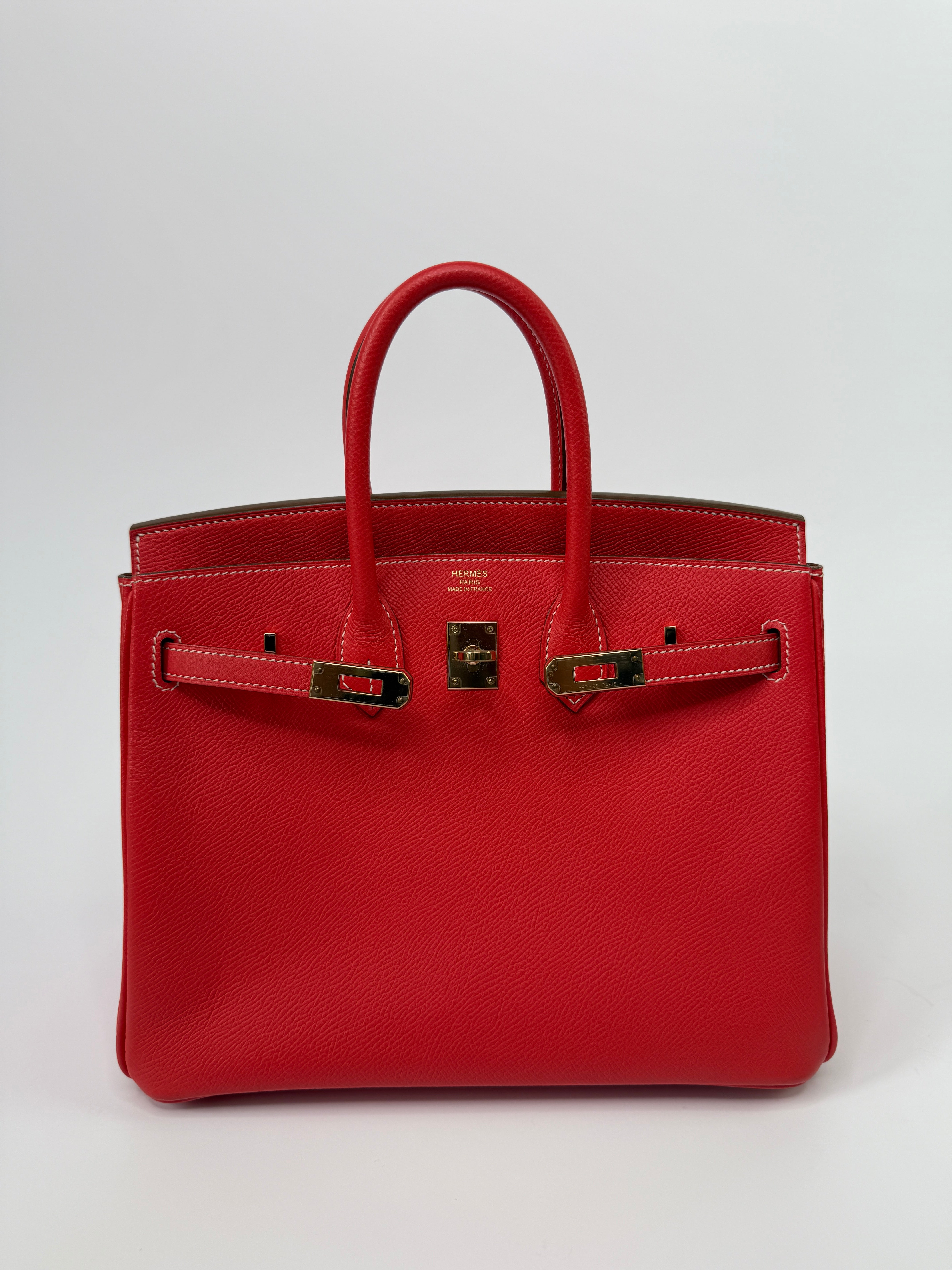 Authentic Pre Loved Hermès Birkin 25 In Candy Rose Jaipur Epsom With Permabrass Hardware Excellent Condition