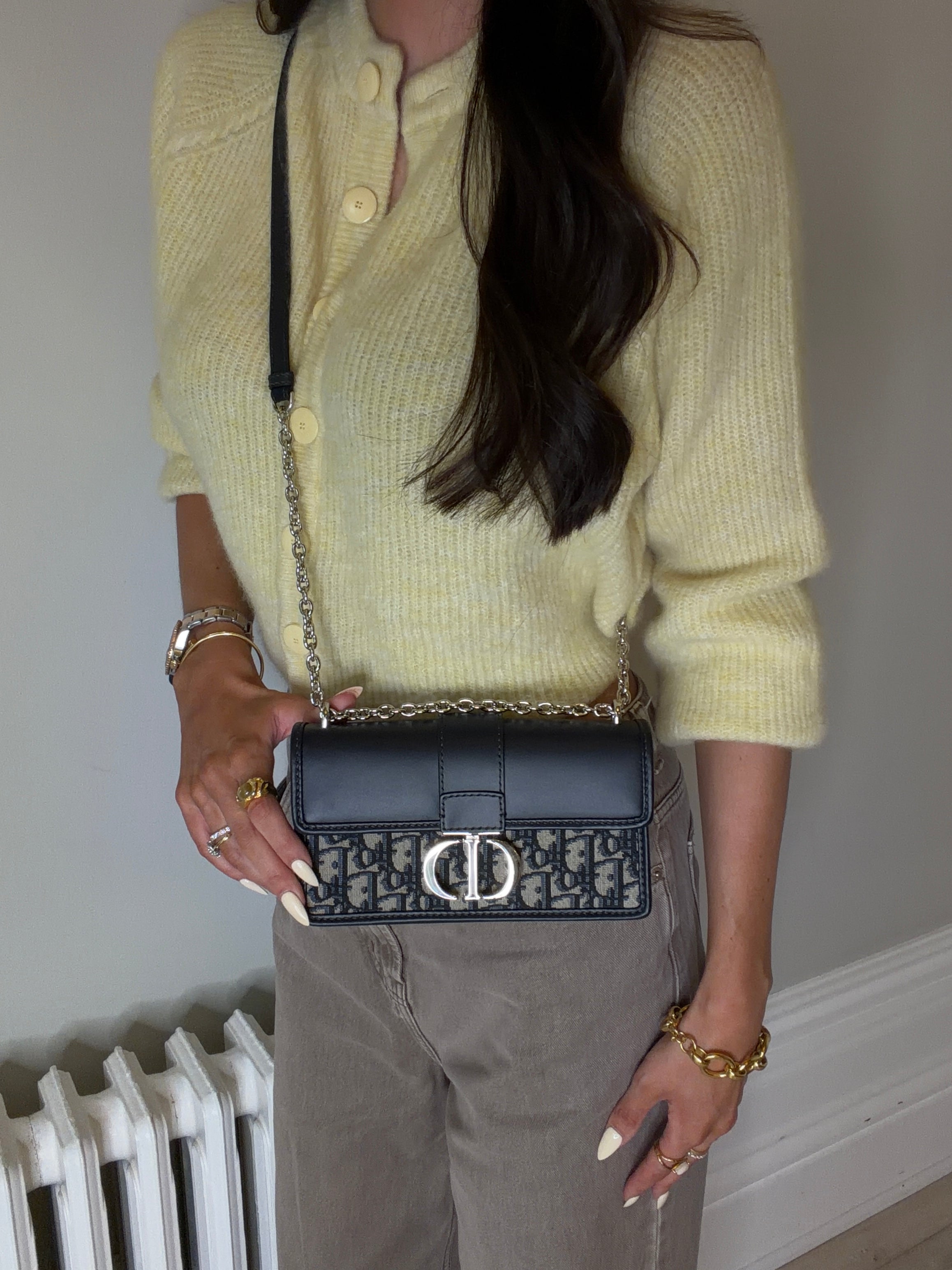 Authentic and preloved Christian Dior 30 Montaigne East-West Bag With Chain Excellent Condition. 100% Authenticity Guarantee