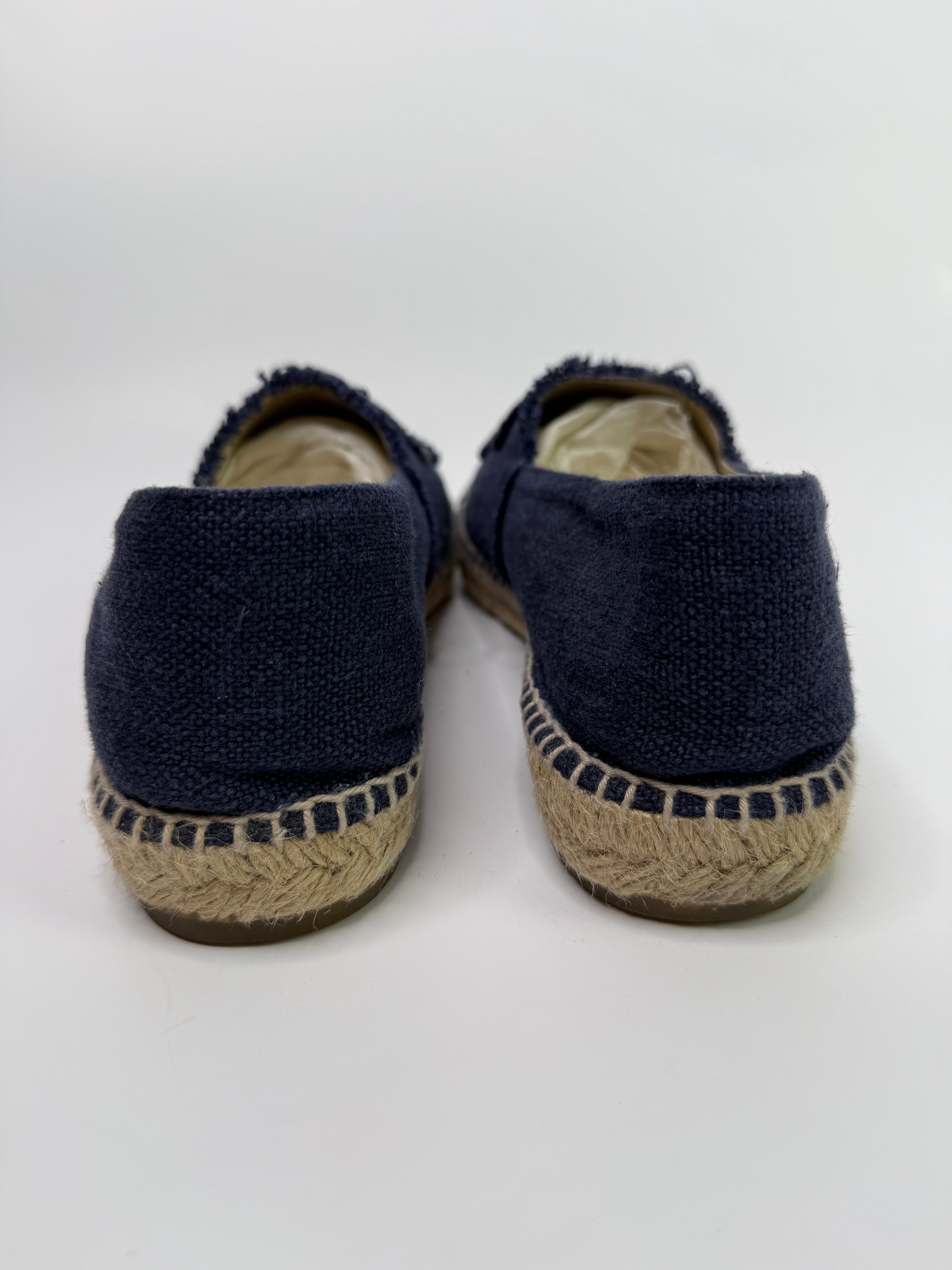 Chanel Blue Denim Espadrilles (Size 41/UK8)