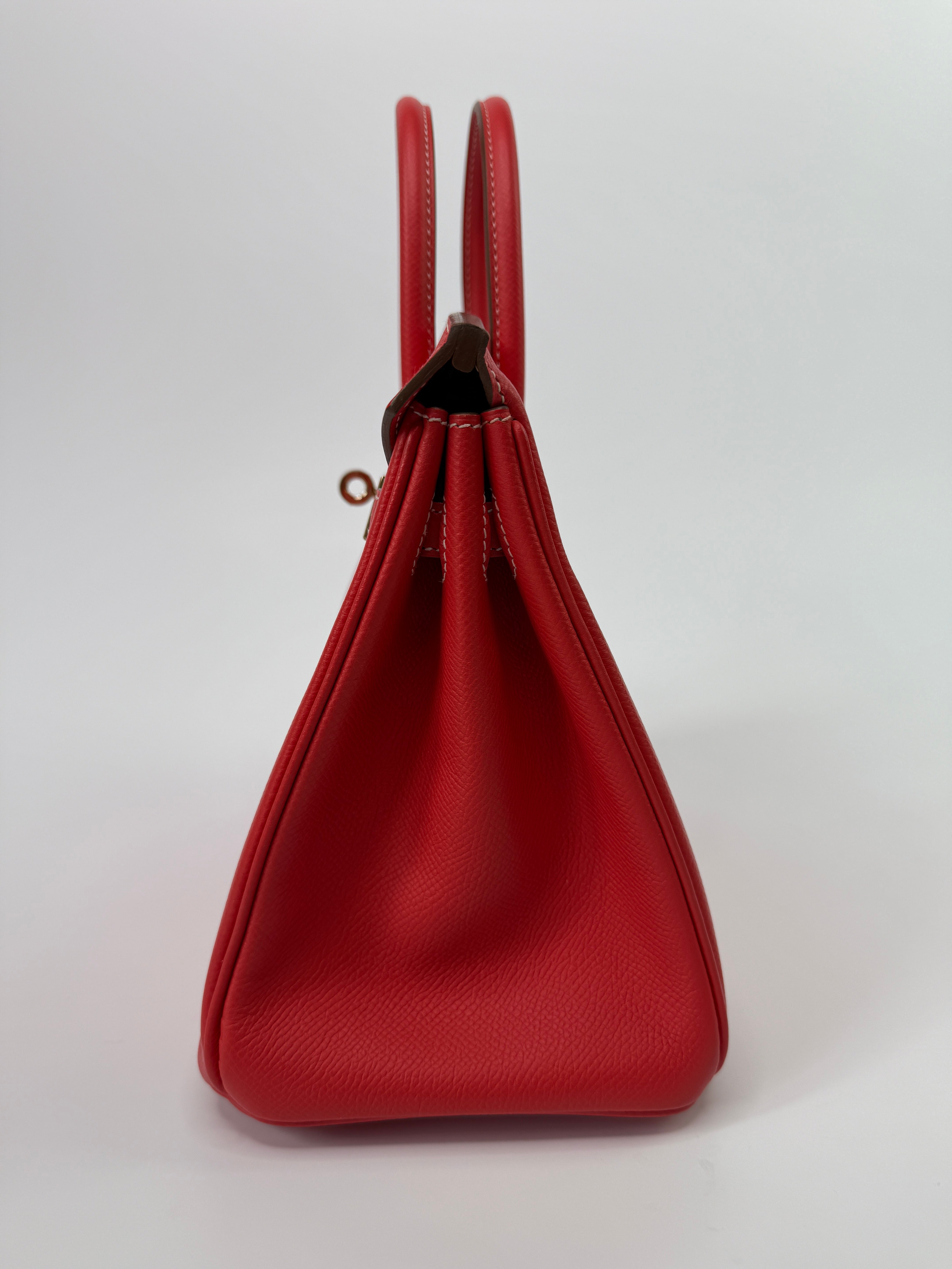 Authentic Pre Loved Hermès Birkin 25 In Candy Rose Jaipur Epsom With Permabrass Hardware Excellent Condition