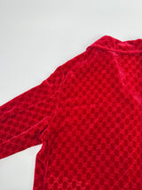 Gucci GG Devoré-velvet shirt and Trouser Set (Size 44/UK12)