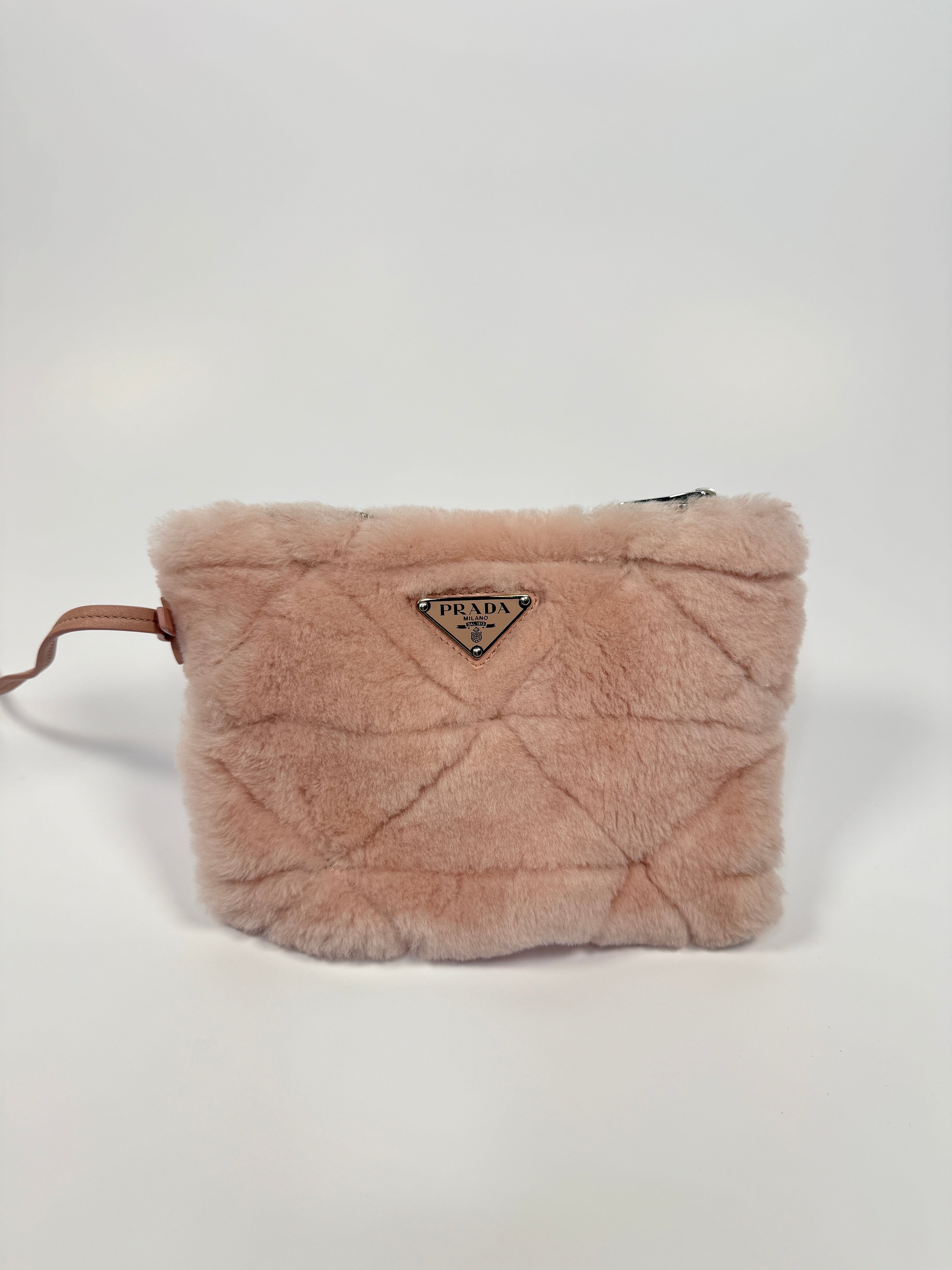 Prada Mini Shearling Tote Bag