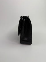 Chanel Medium Classic Double Flap Black Lambskin Leather With SHW