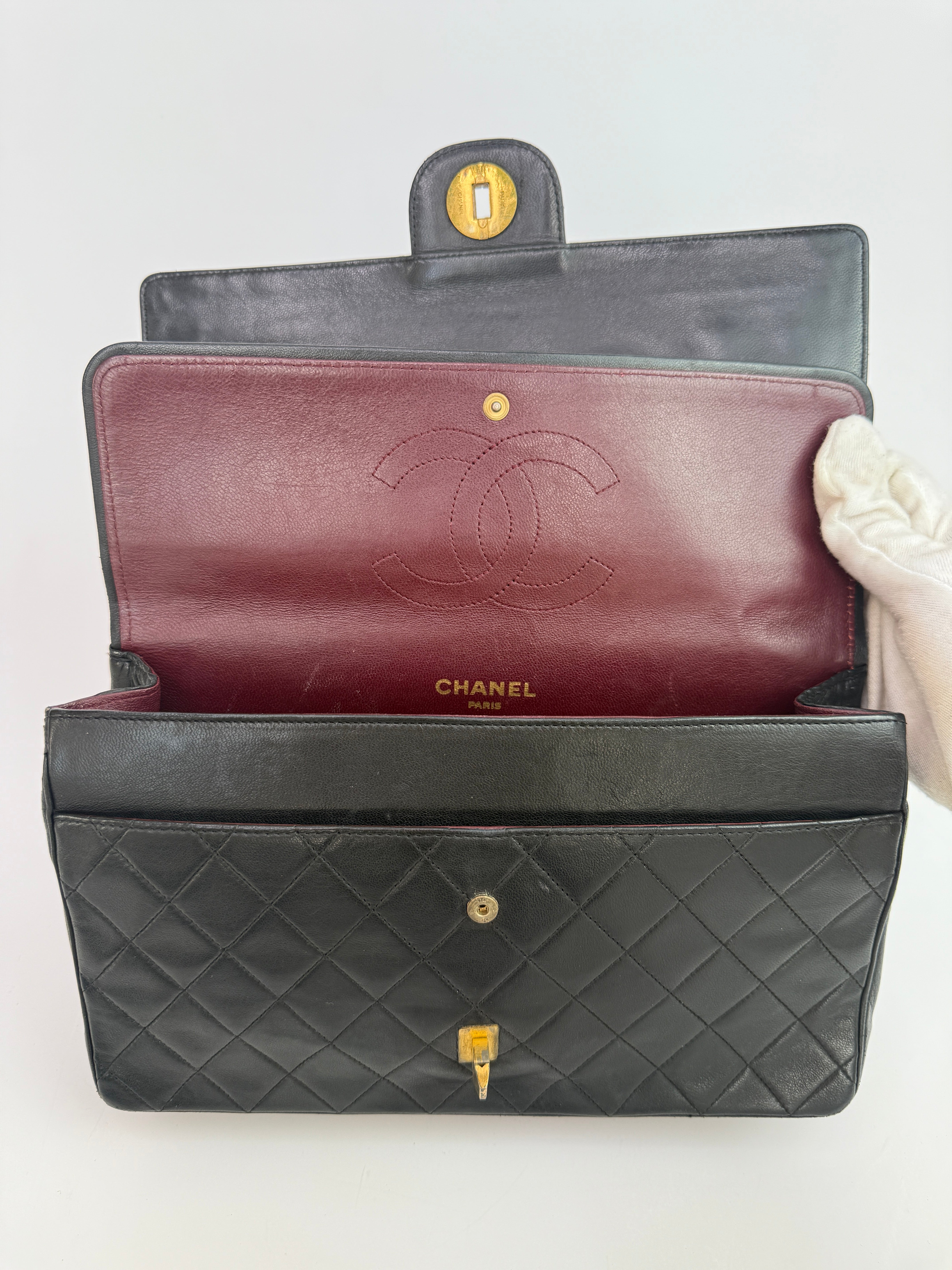 Chanel Vintage Bijoux Chain Double Flap With GHW