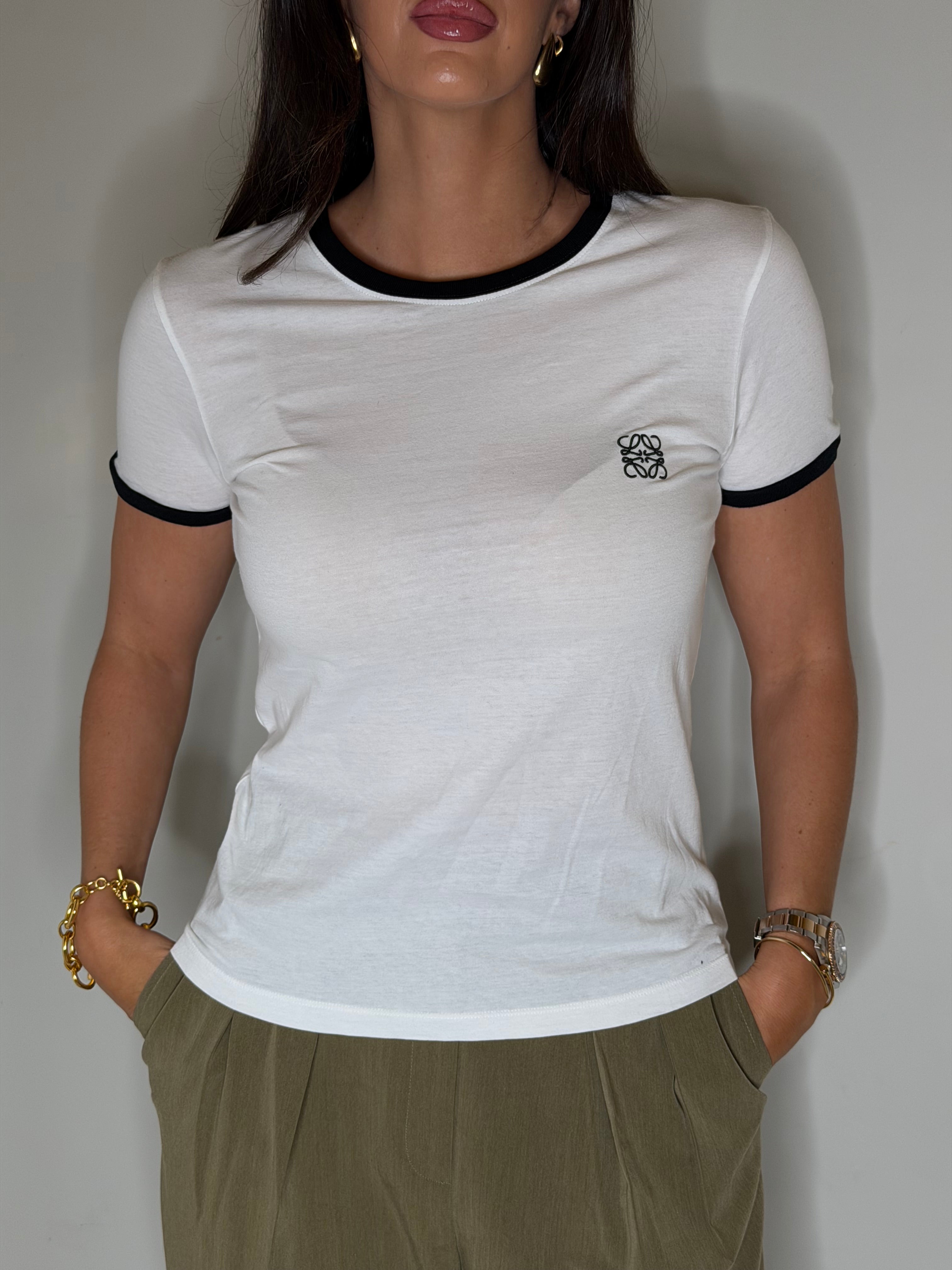 Loewe Anagram-embroidered cotton T-Shirt (Size S/UK8)