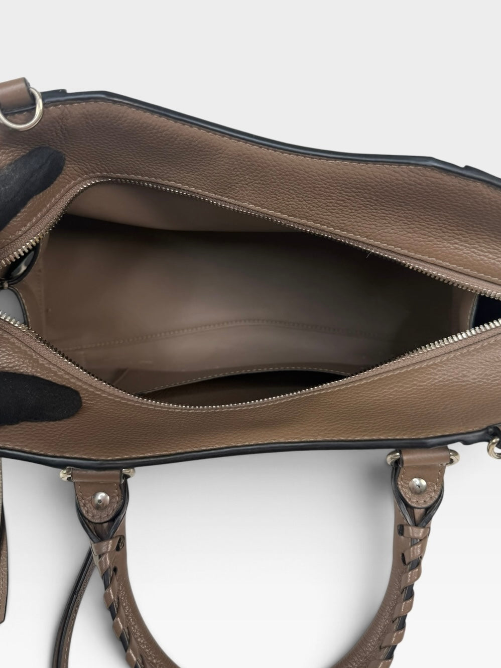 Balenciaga Large Neo Bag In Brown With Silver Hardware. 100% authentic and preloved in excellent condition