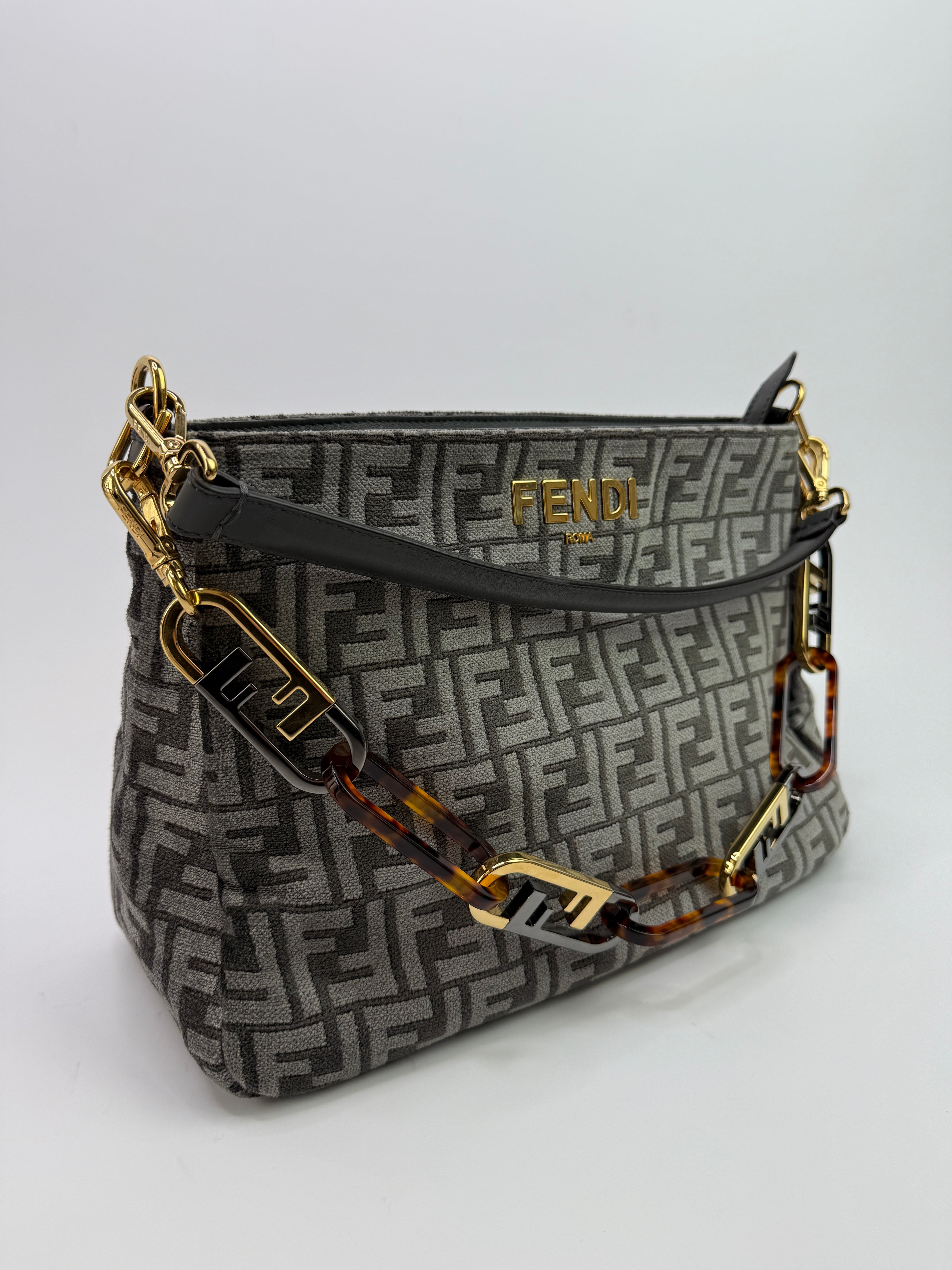 Fendi FF 909 O' Lock Shoulder Bag