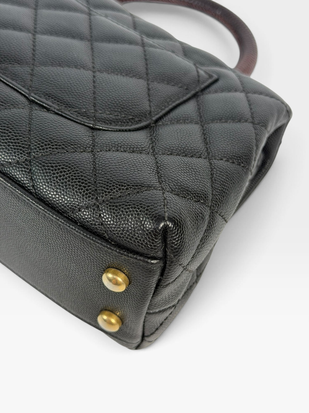 Chanel Small Coco In Black Caviar Lizard Leather With Gold Hardware. 100% authentic and preloved in excellent condition
