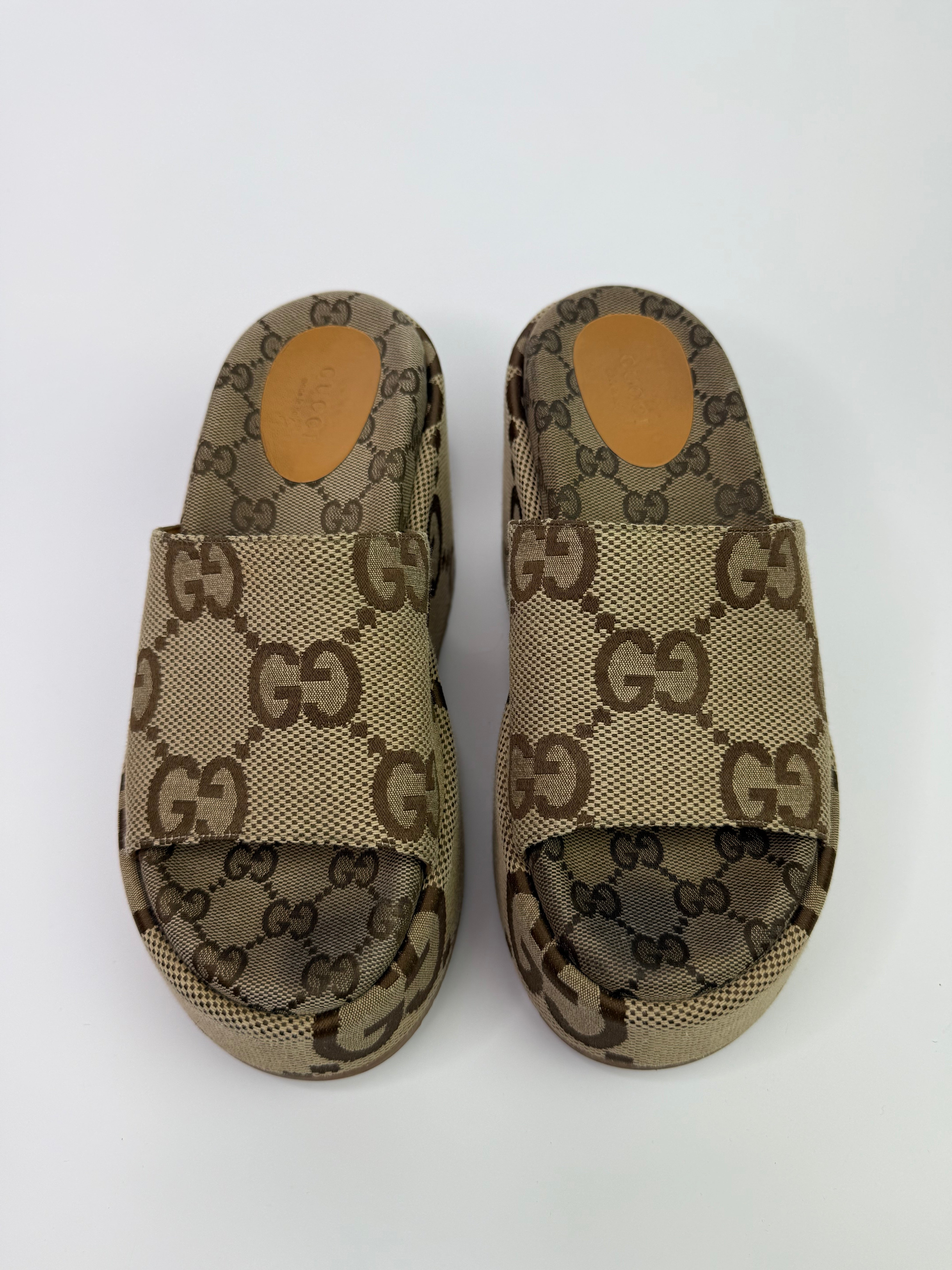 Gucci GG Angelina Platform Slides (Size 37.5/UK 4.5)
