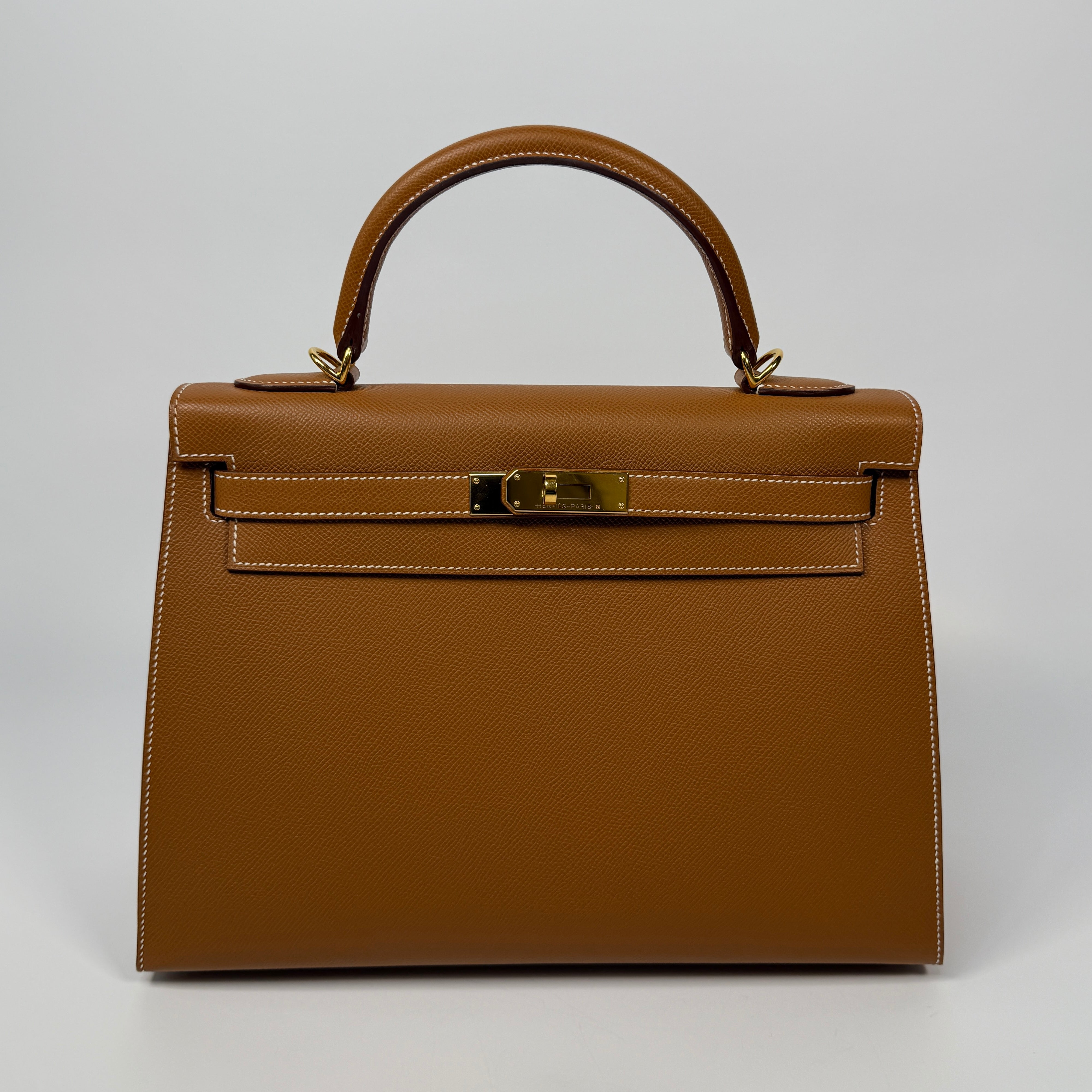 Authentic Pre Loved Hermès Kelly 32 Gold Sellier Epsom Leather With Gold Hardware Excellent Condition