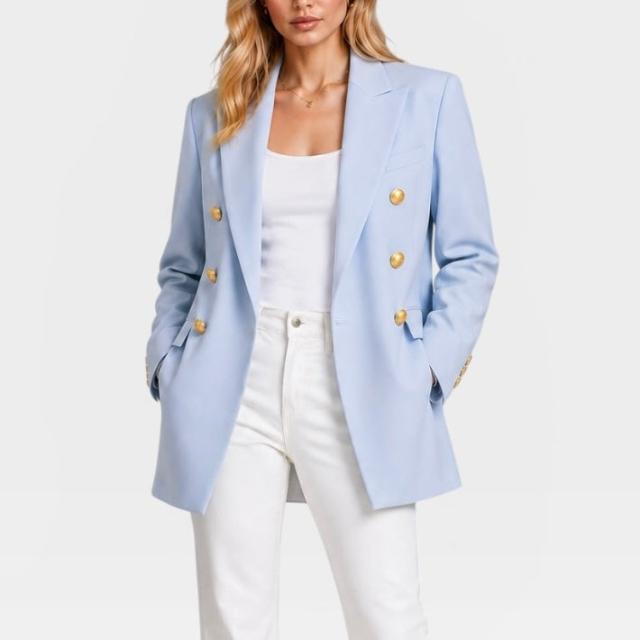 Balmain Powder Blue Blazer (Size FR46/UK18)