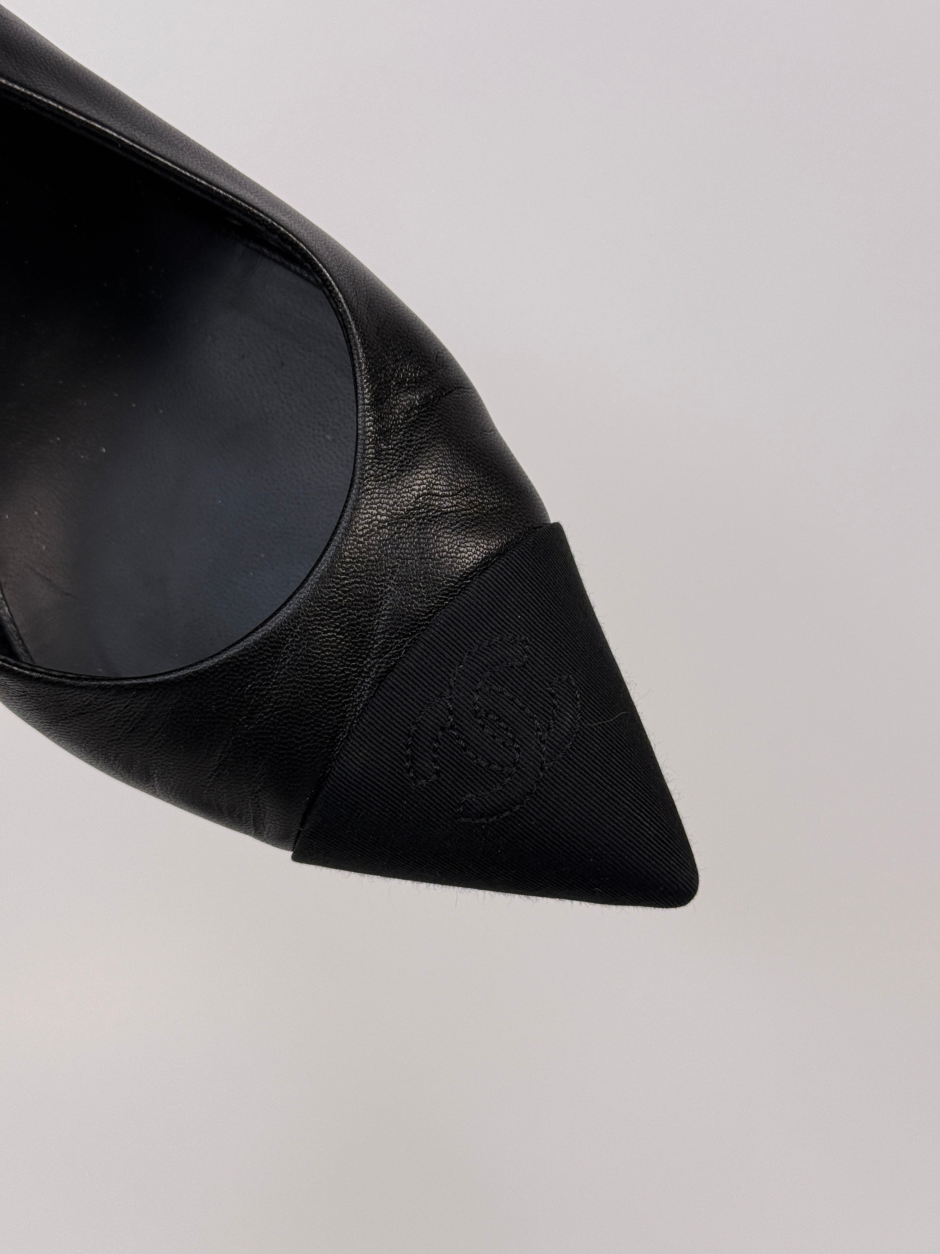 Chanel Slingback Heels (Size 39.5/UK6.5)