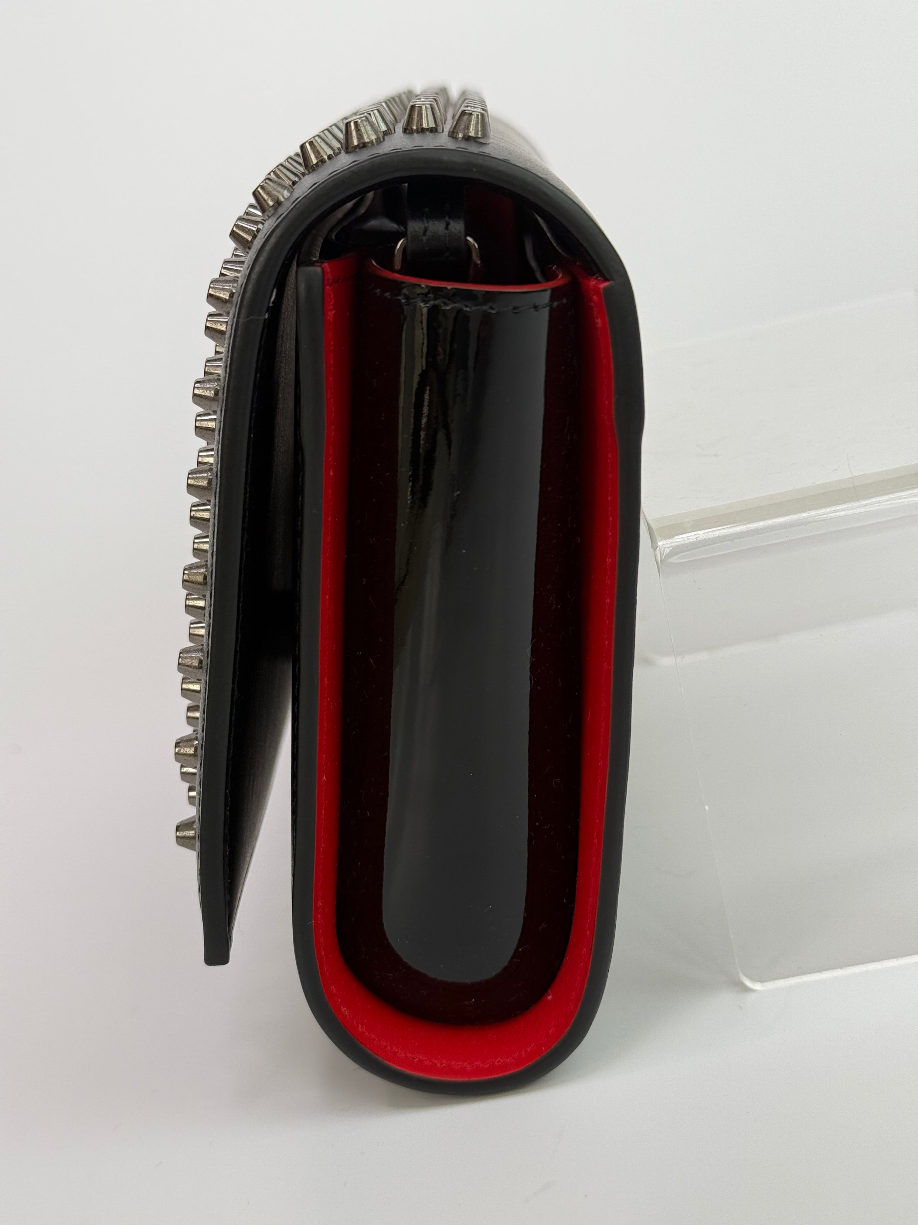 Christian Louboutin Paloma Embellished Leather Clutch