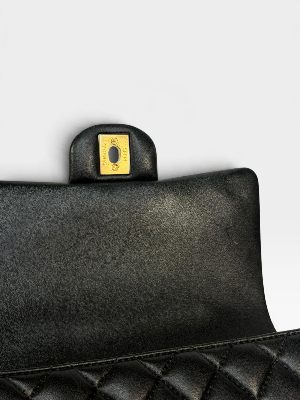 Chanel Mini Rectangle Top Handle In Black Lambskin With Gold Hardware. 100% authentic and pre loved in excellent condition.