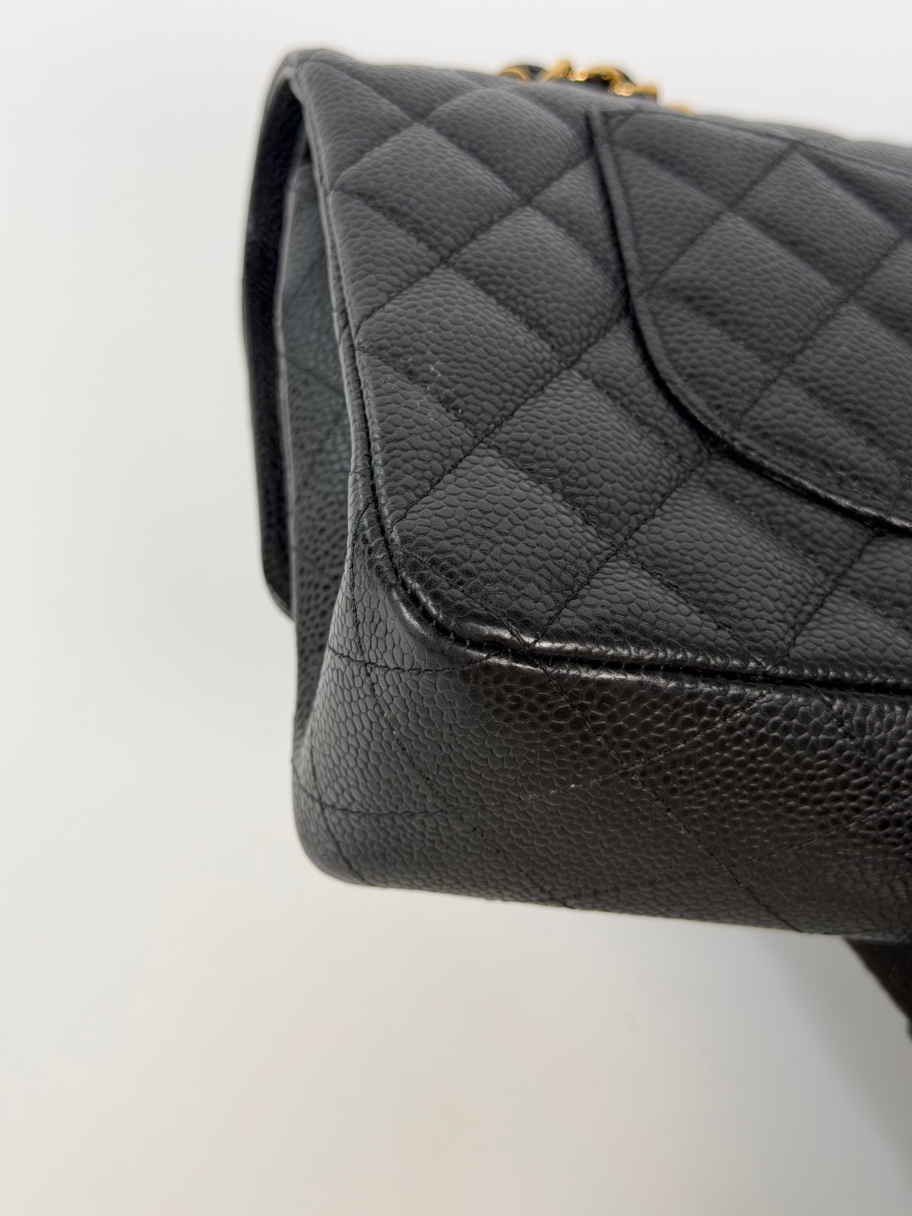 Chanel Medium Classic Double Flap Black Caviar Gold Hardware. Authentic and preloved in excellent condition. 100% guarantee