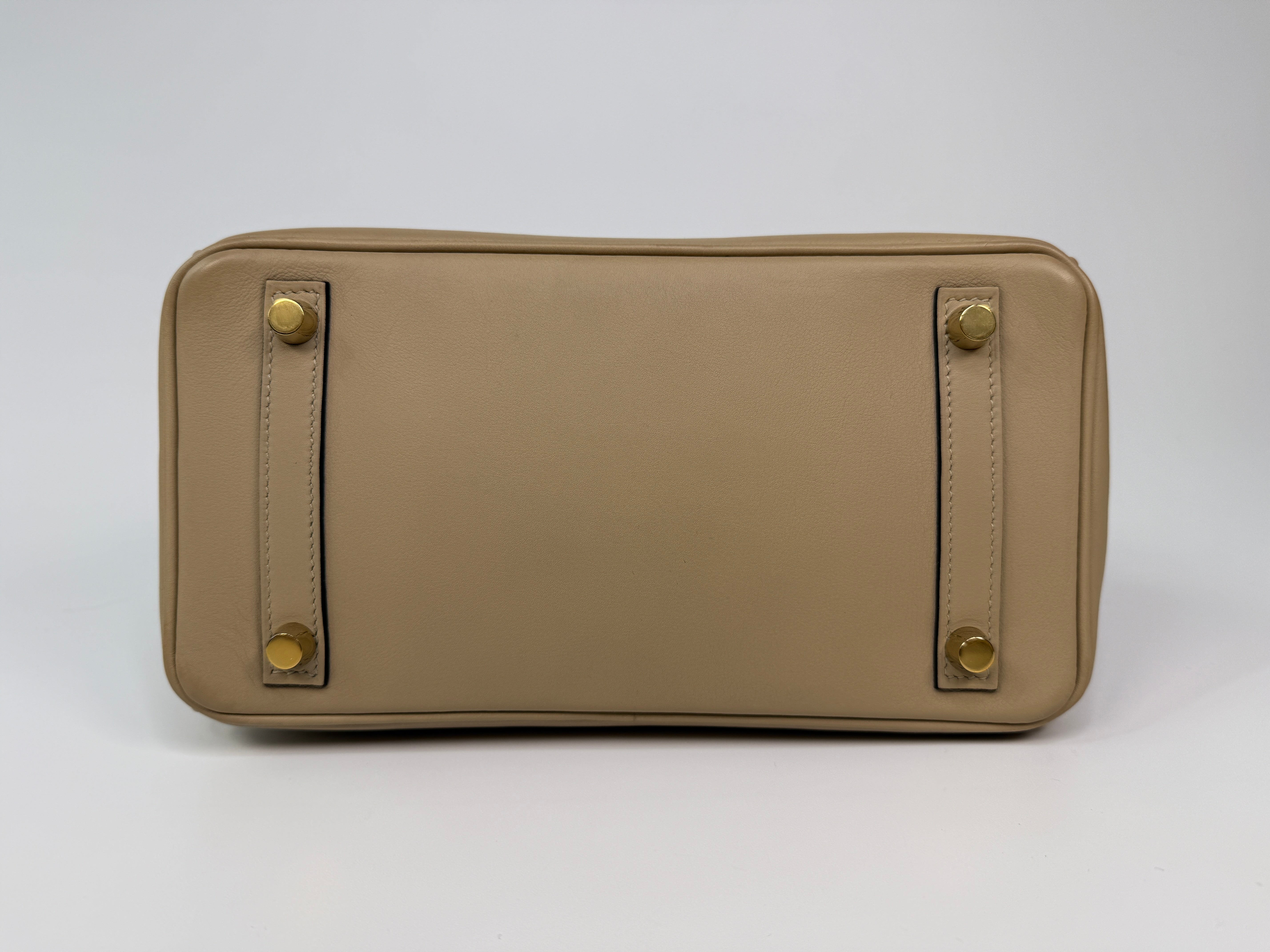 Hermès Birkin 25 In Trench Swift Leather With Gold Hardware