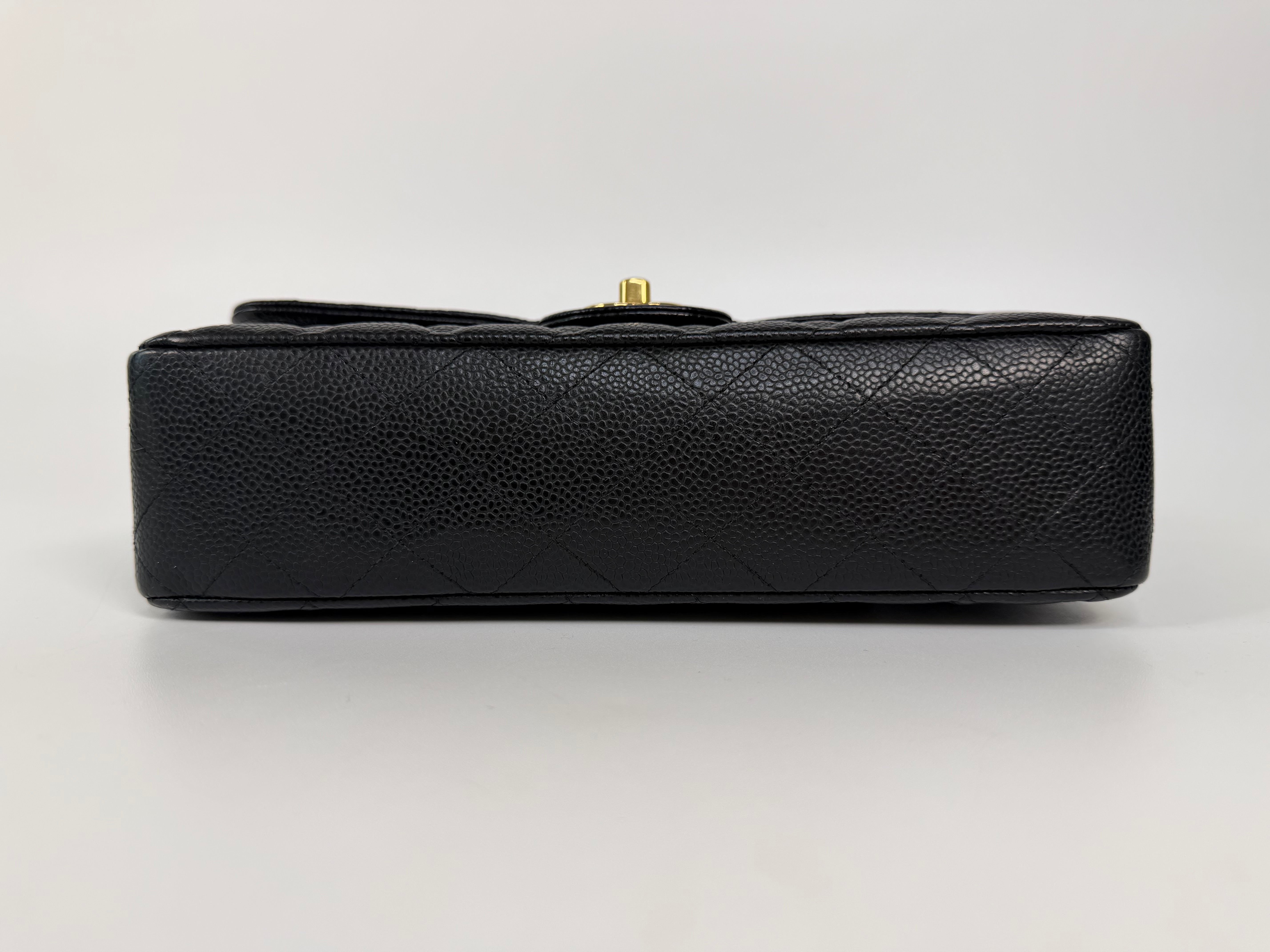 Chanel Medium Classic Double Flap Black Caviar Gold Hardware. Authentic and preloved in excellent condition. 100% guarantee