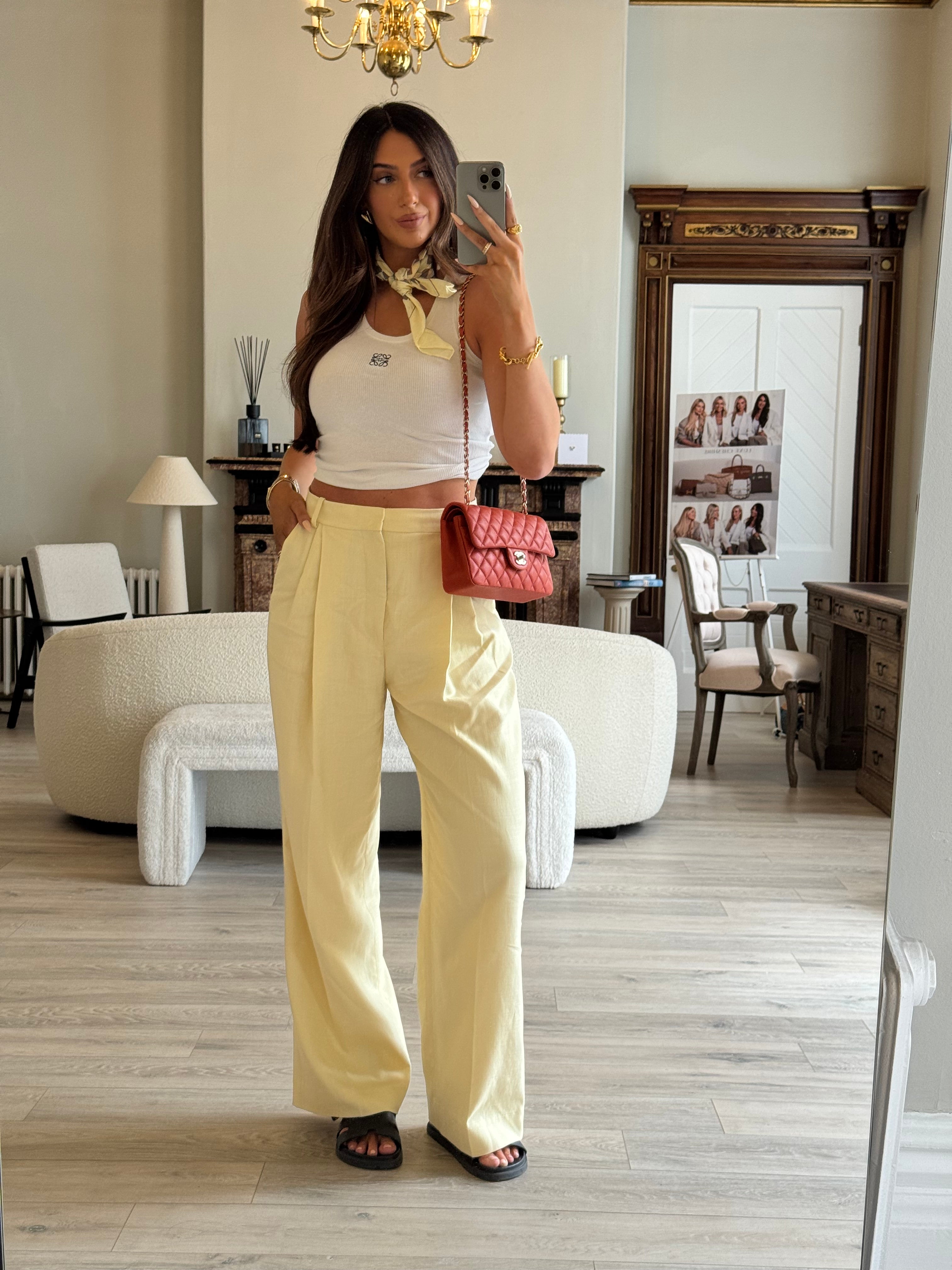 Chanel Small Classic Double Flap In Orange/Red Caviar Leather With PGHW