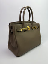 Hermès Birkin 30 Sellier In Etoupe Togo Leather GHW