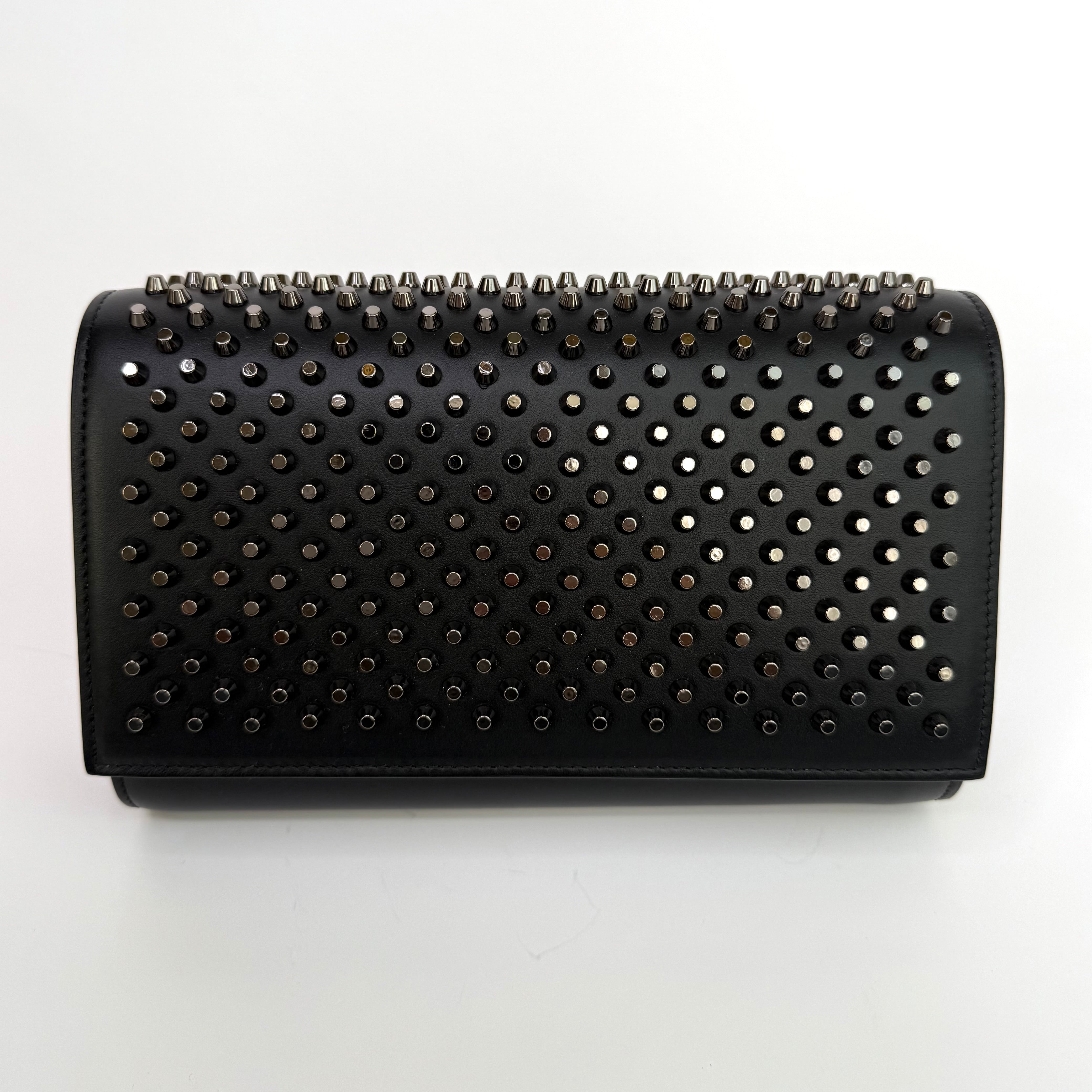 Christian Louboutin Paloma Embellished Leather Clutch